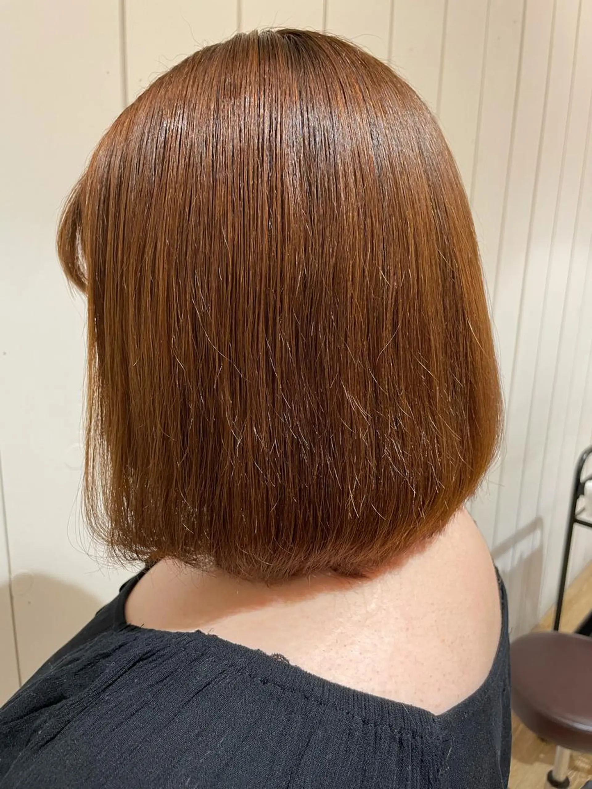 ミディアム 縮毛矯正 ボブカット 佐々木 祐太のヘアスタイル
