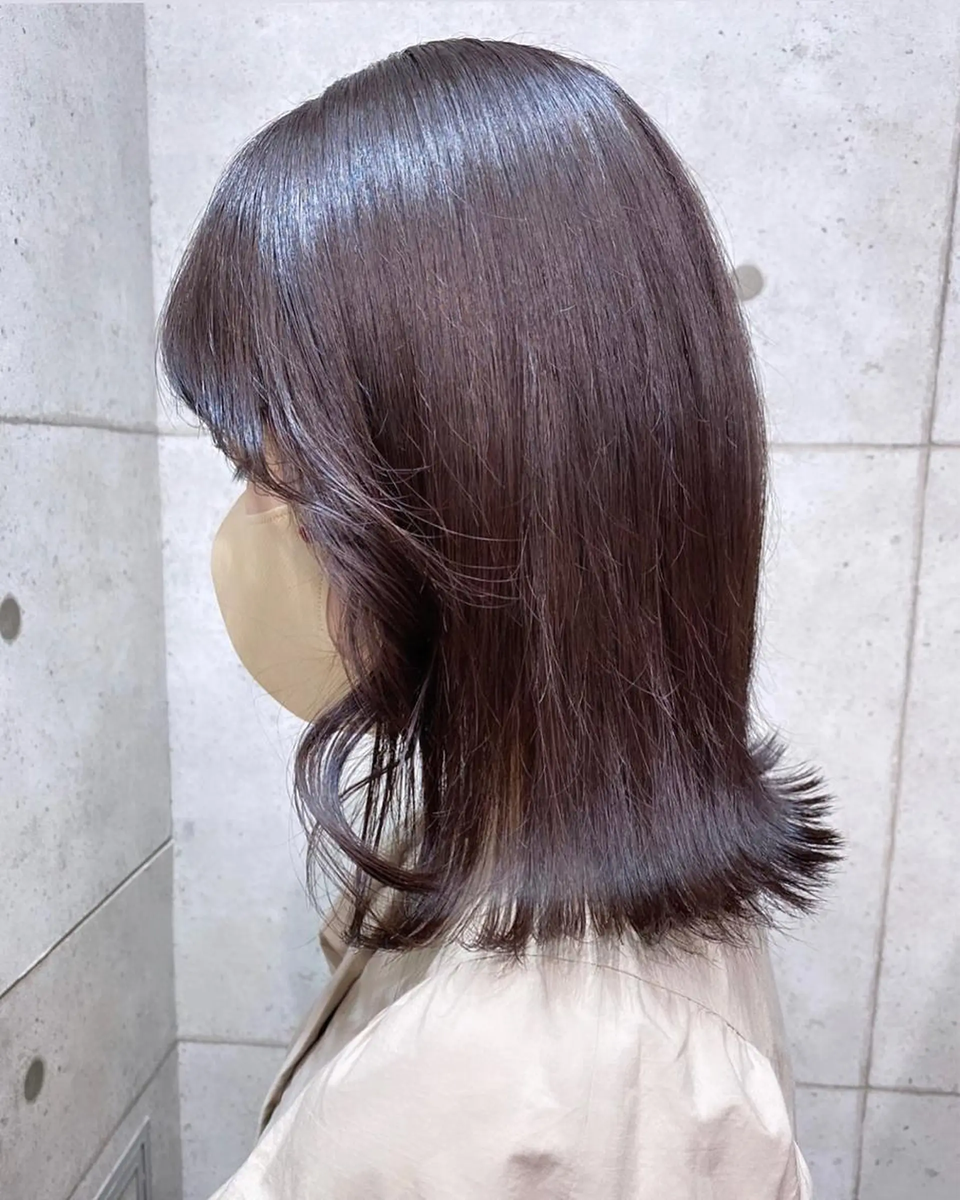 ミディアム カラー ブリーチ ブリーチなしカラー 遠藤沙也加 /レイヤーカットのヘアスタイル