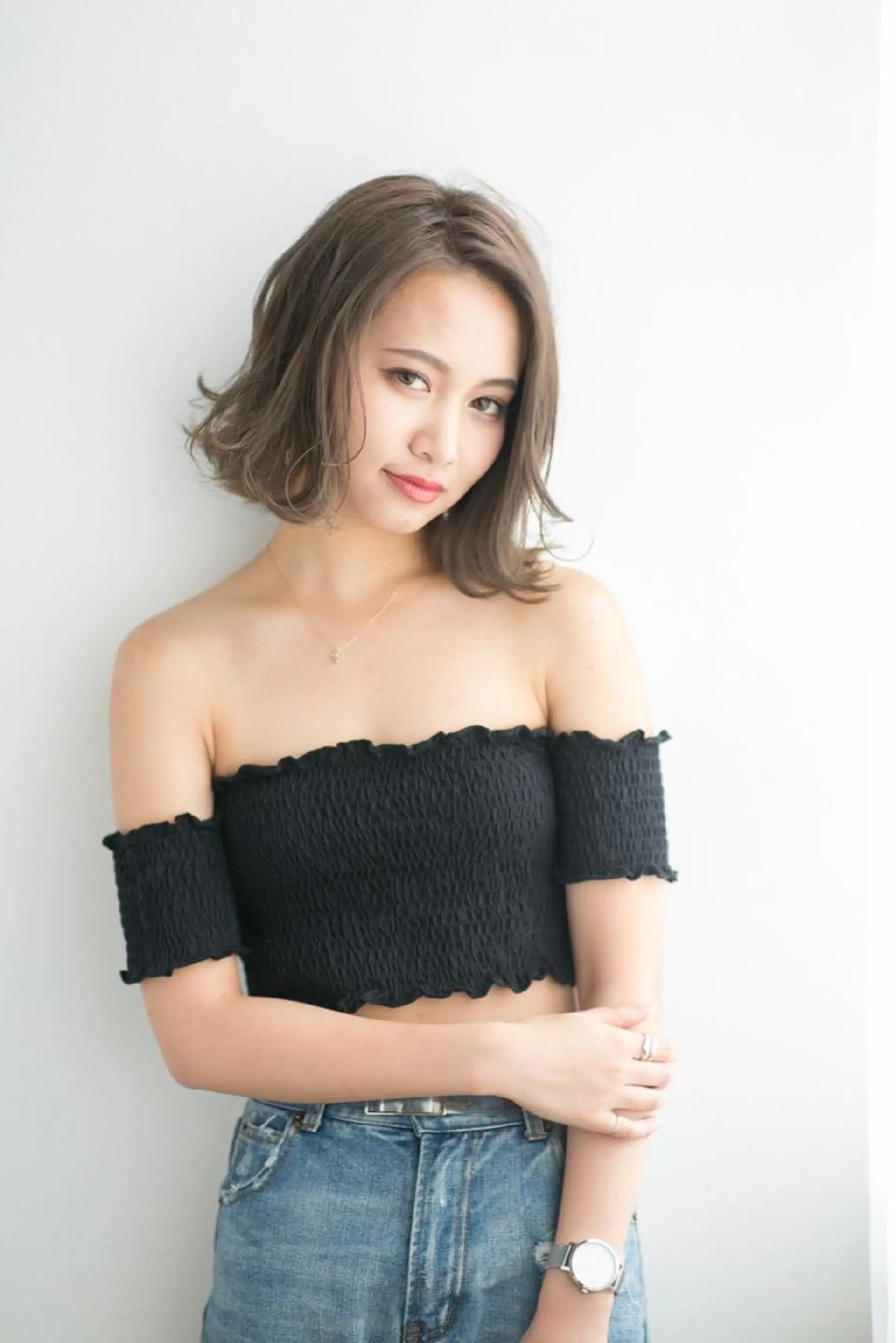 ミディアム カラー パーマ メンズ annuy 。のヘアスタイル