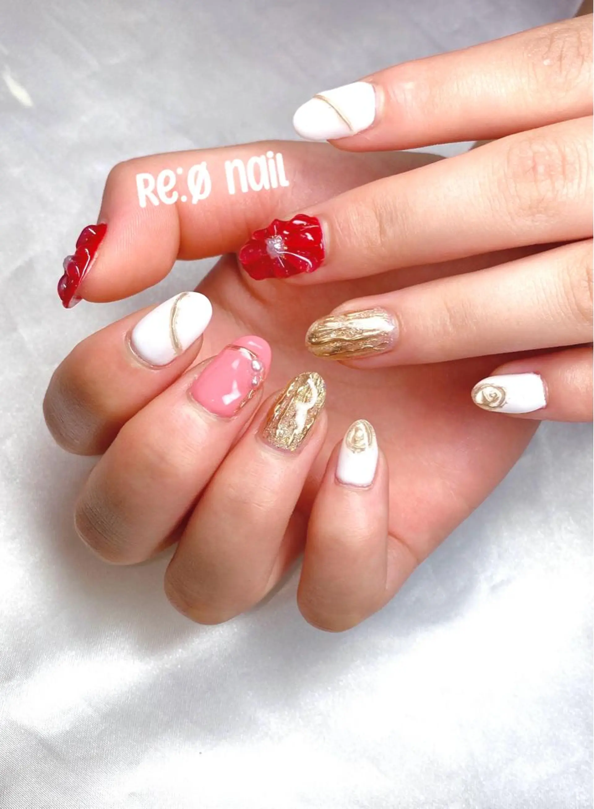 ネイル ハンドネイル Re:Ø nail 🩵TSUJIのネイルデザイン