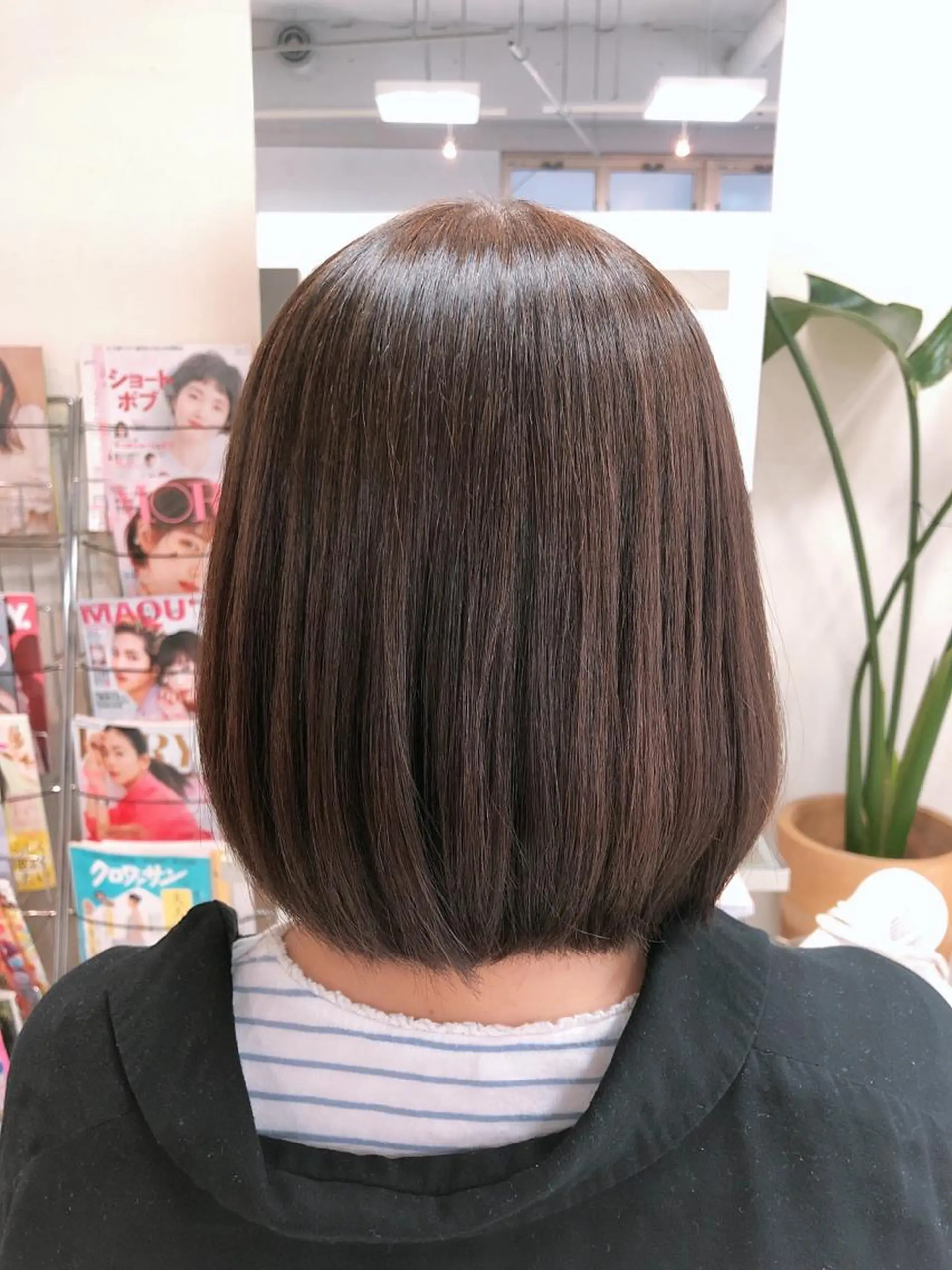 ミディアム ボブ 阿部 美咲のヘアスタイル