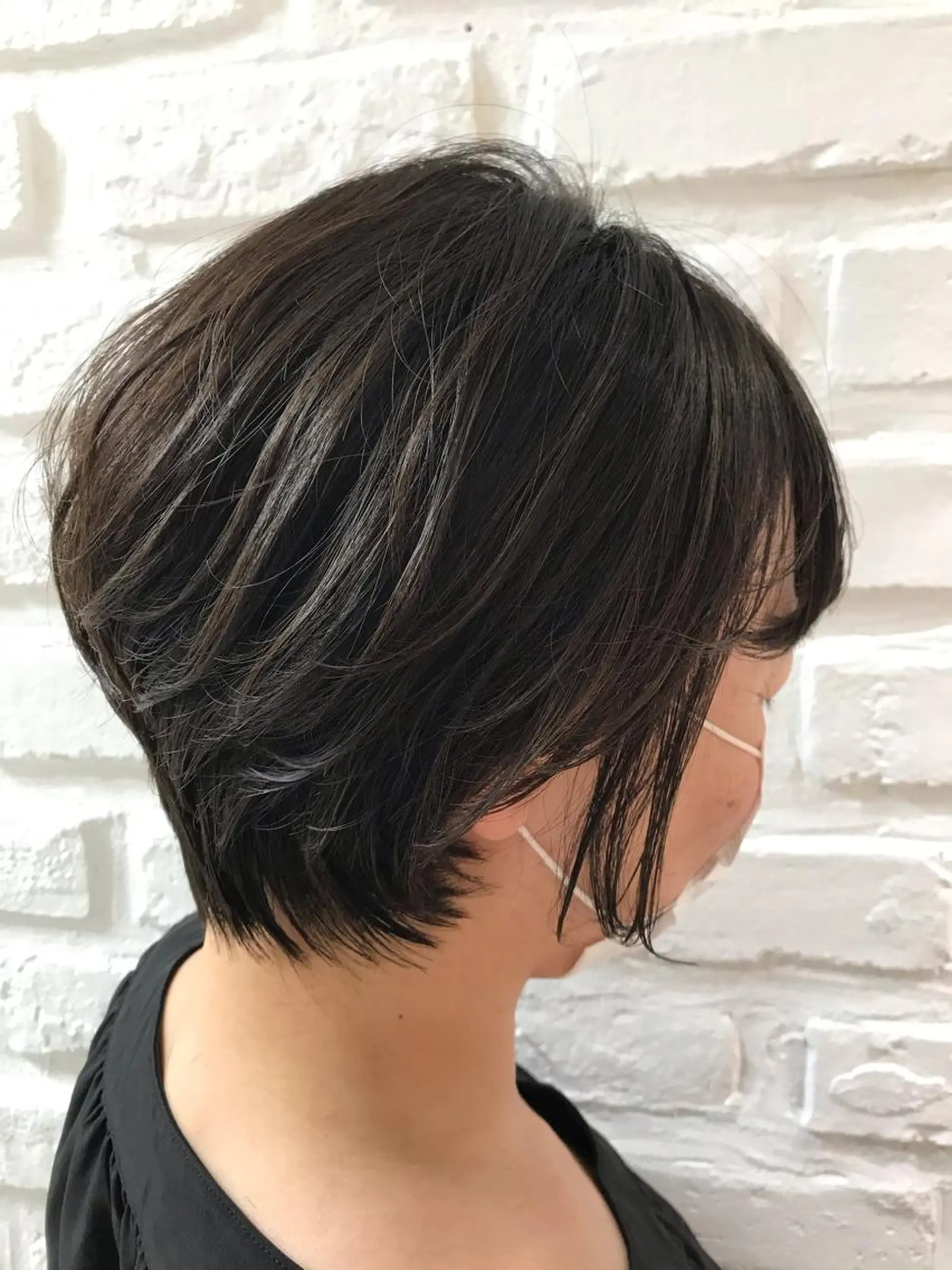 ショート ショートヘア トリートメント 暖色カラー💜 中山由梨のヘアスタイル