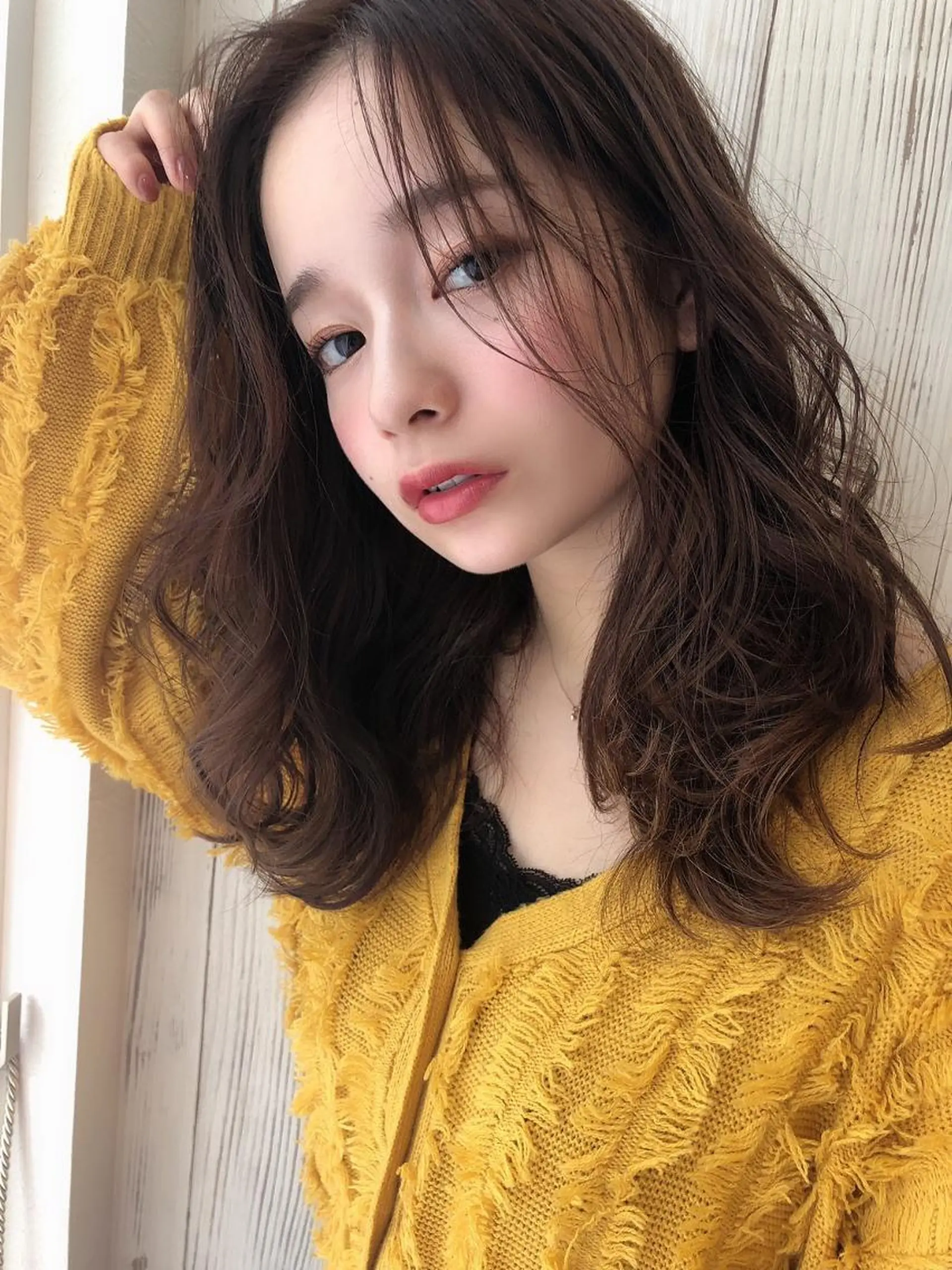 セミロング カラー ルービック 奈良のヘアスタイル