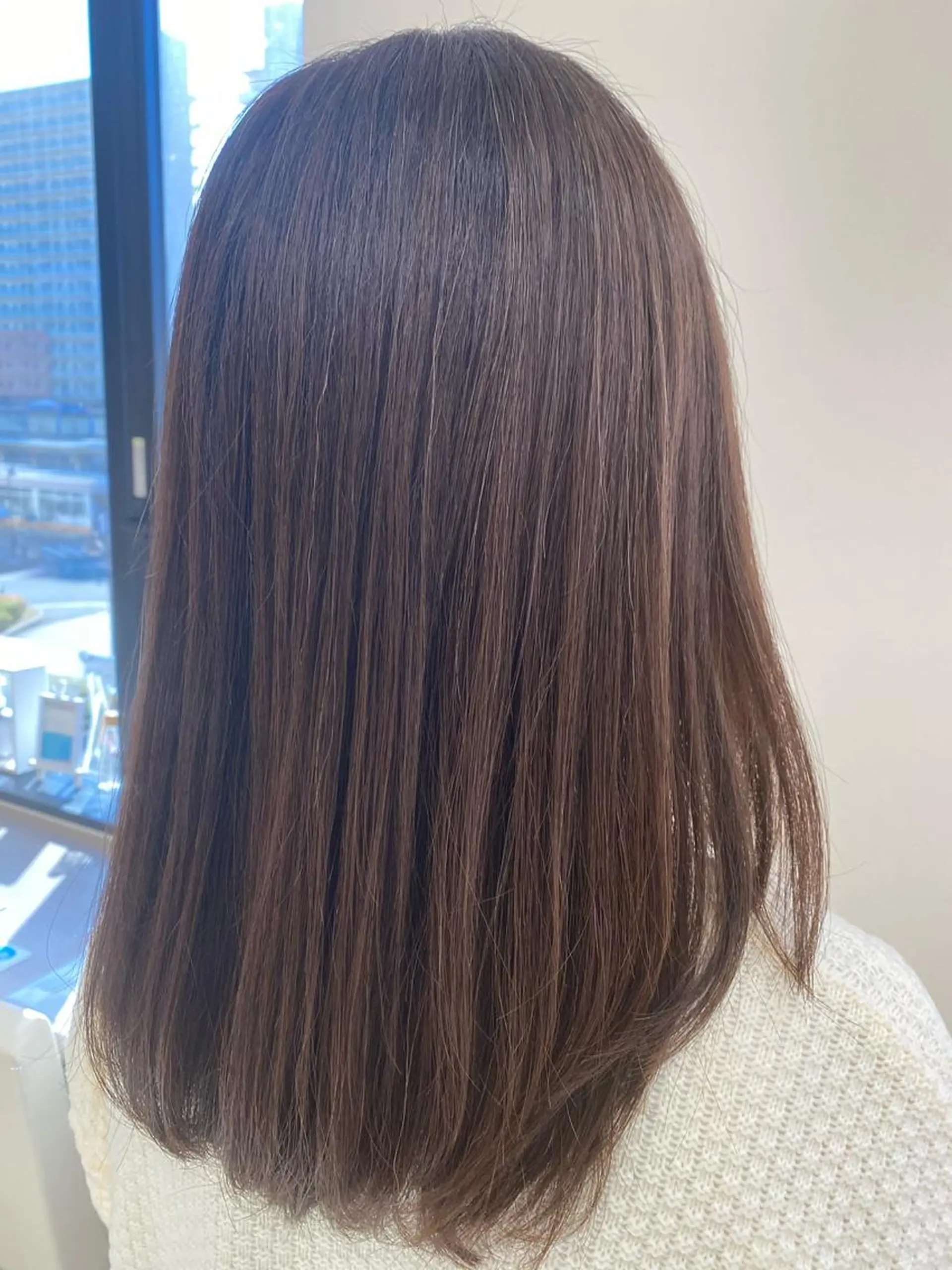 セミロング カット 縮毛矯正 トリートメント 松浦 正覚のヘアスタイル