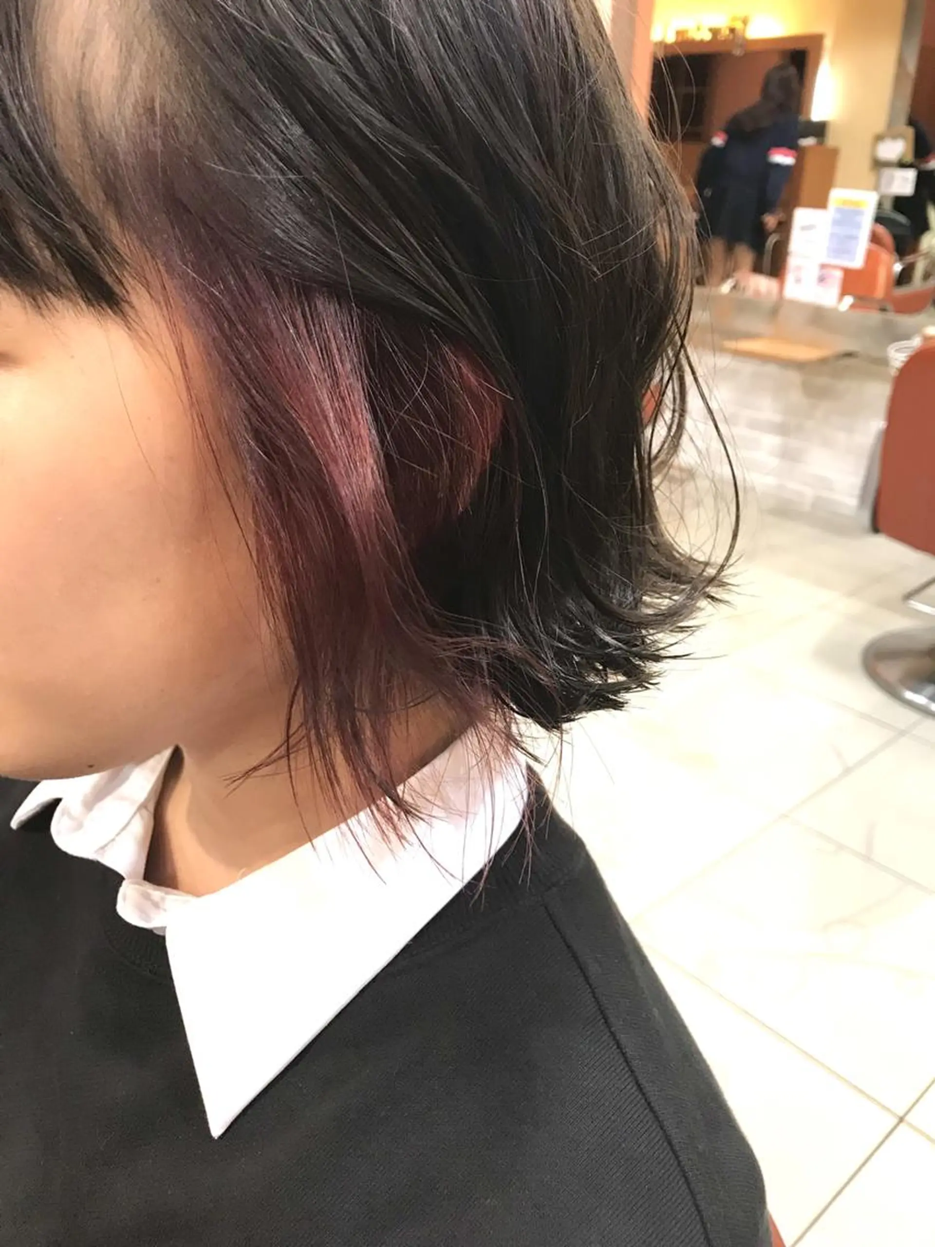 ミディアム カラー ヘアアレンジ 結婚式・ブライダル ミディアムパーマ ボブ くせ毛 外国人風カラー 増子 幹樹のヘアスタイル