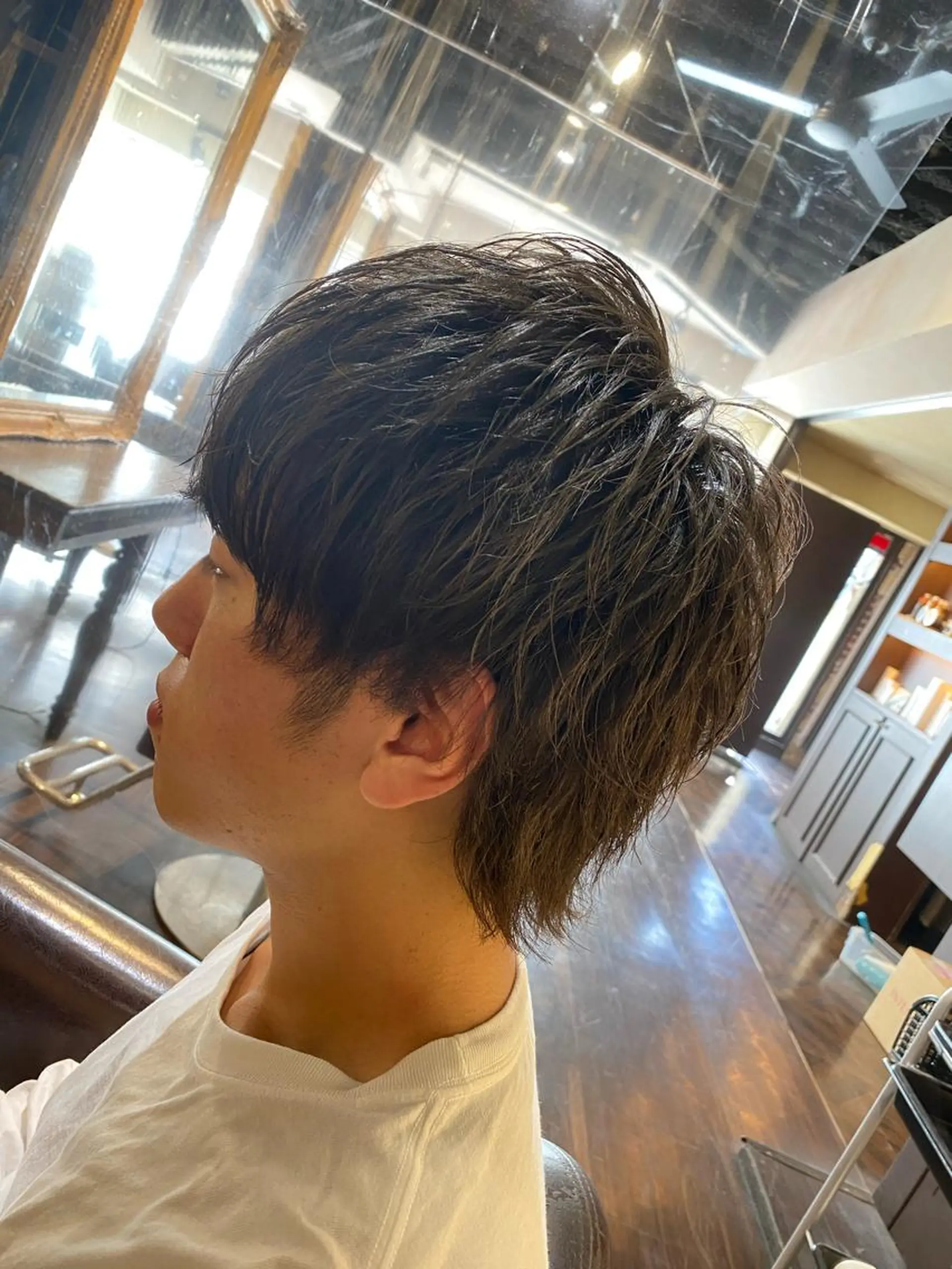 メンズ メンズウルフカット ウルフカット トリートメント メンズサロンANDY 御堂筋なんば店所属・大阪メンズヘアのプロ 高橋 直希のヘアスタイル