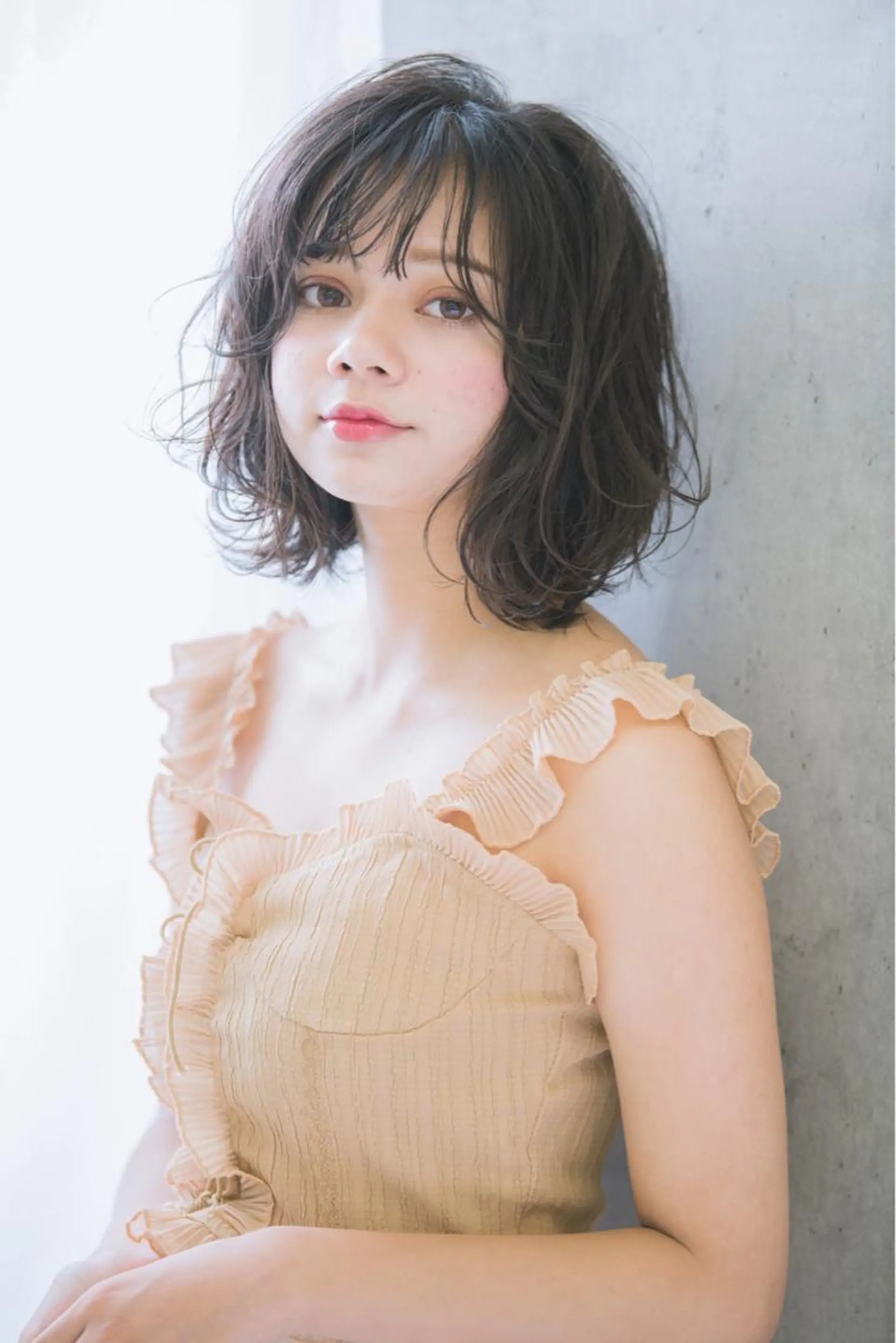 ミディアム ヘアセット 似合わせ艶髪カラー ❤️ハダユミのヘアスタイル