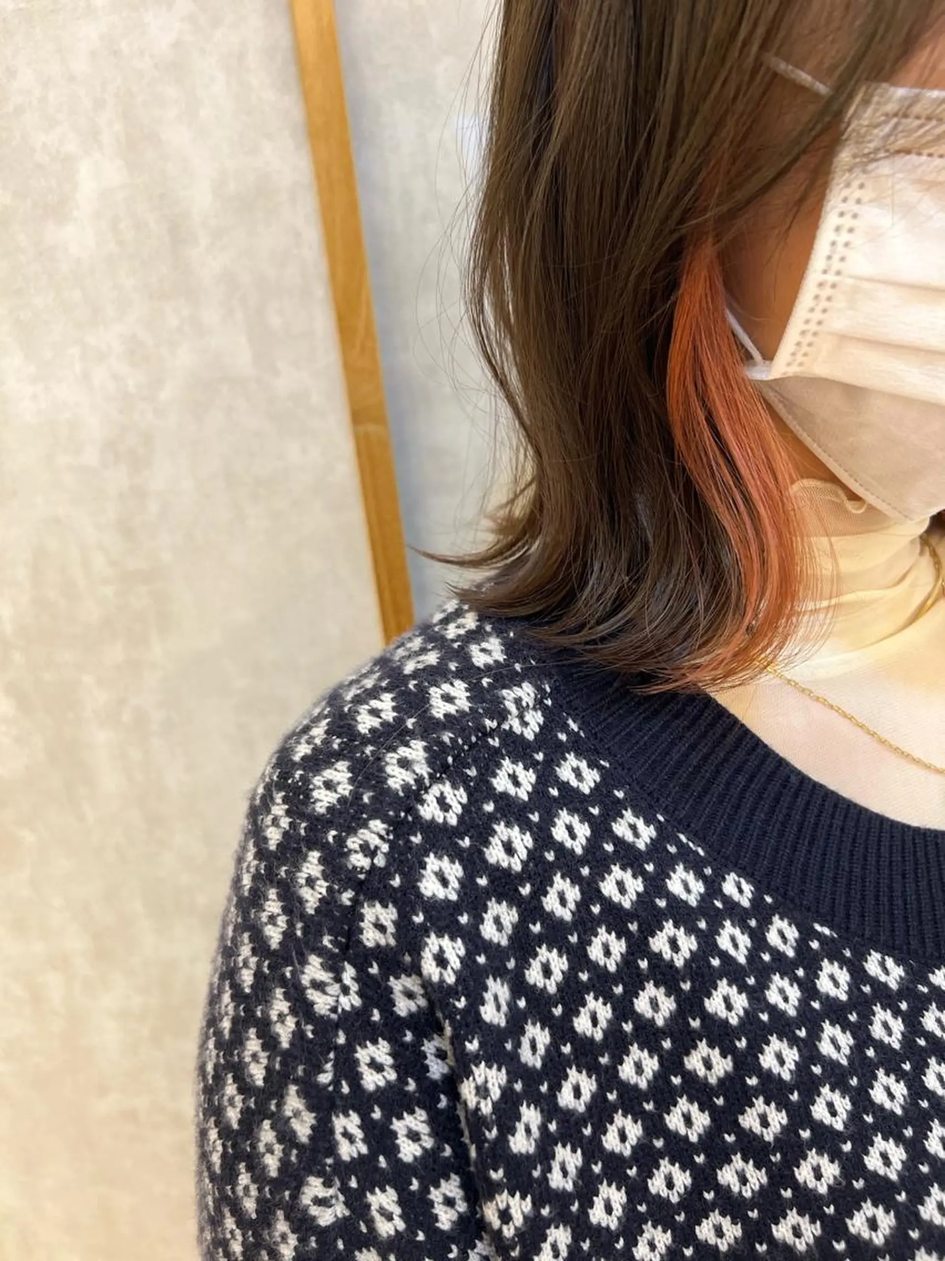 ミディアム ヘアカラー 河田 海陽のヘアスタイル