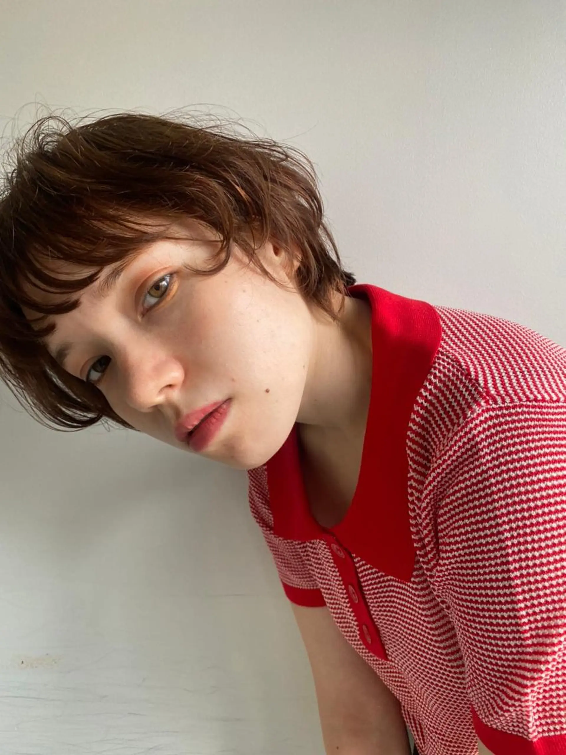 ショート カラー パーマ アディクシーカラー ブリーチ ブロンド ブルーカラー ハイライトカラー カット ヘアカラー トリートメント CEINE+ officialのヘアスタイル