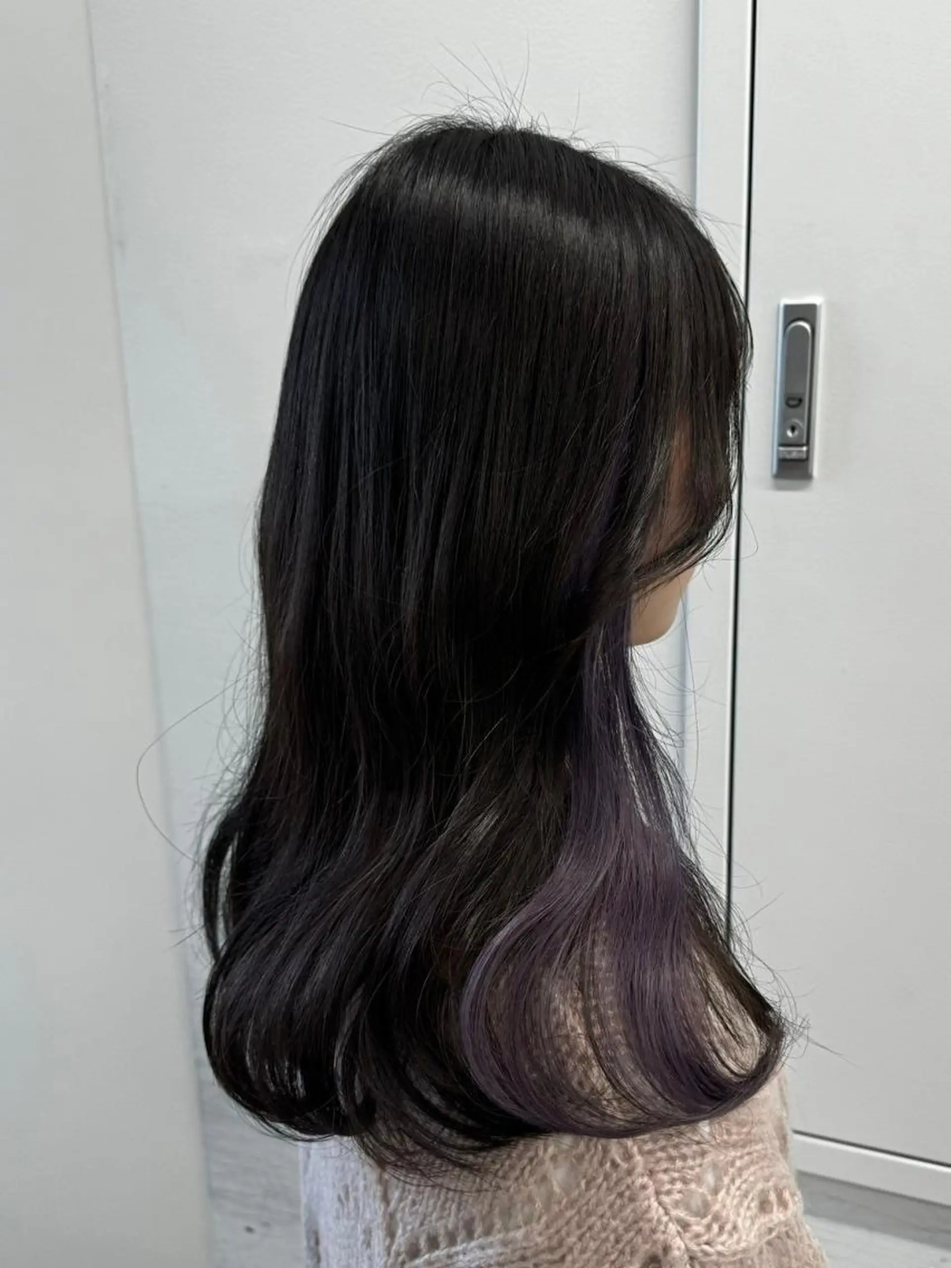 カラー アディクシーカラー アッシュ ブルーカラー ダークアッシュ グレージュ 【公式】amble luxe 中野のヘアスタイル