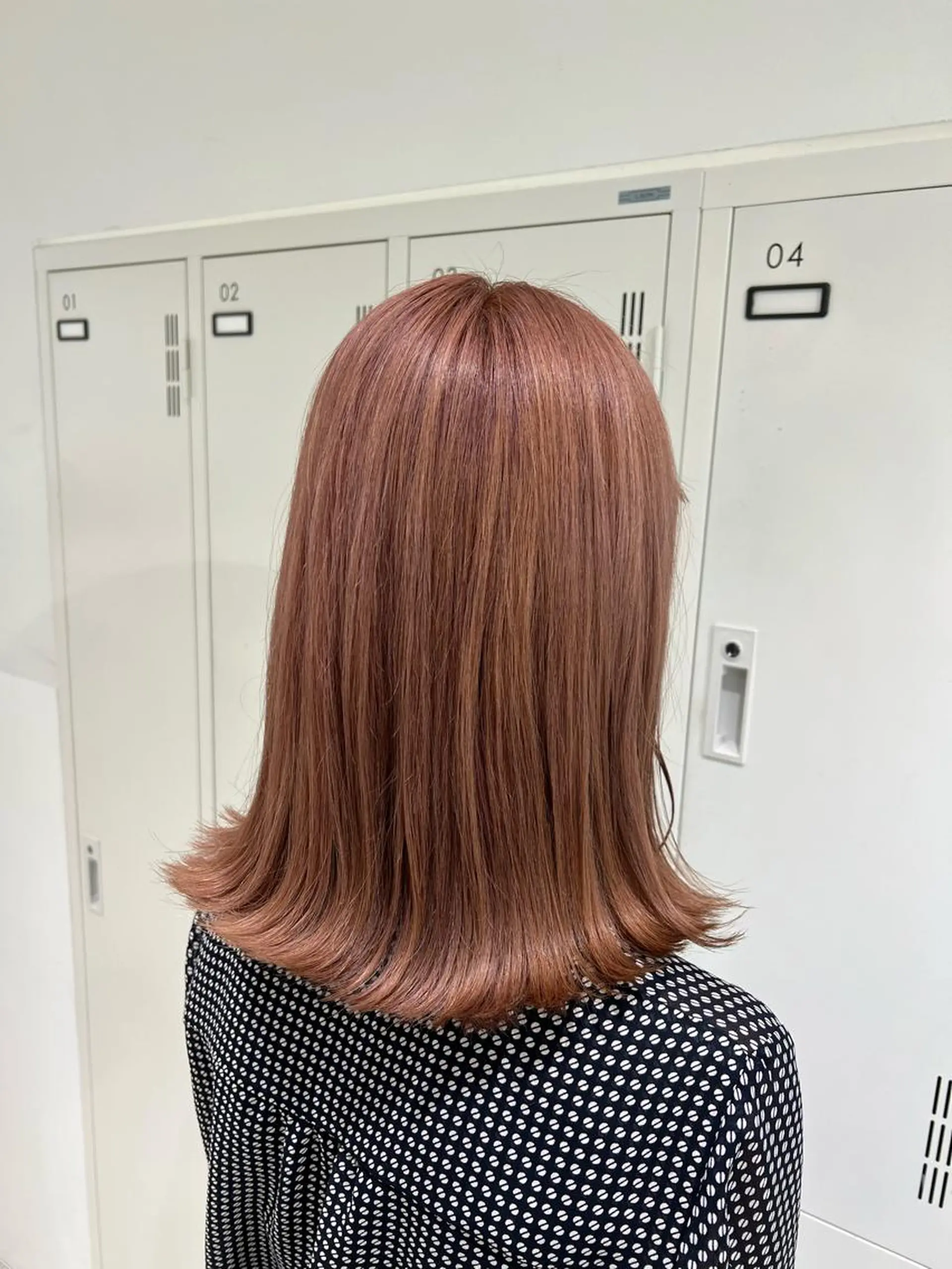 ミディアム カラー ベージュカラー ブリーチ 透明感カラー ピンクカラー ピンクベージュ ヘアカラー トリートメント 【暖色カラー特化】 中山由梨のヘアスタイル