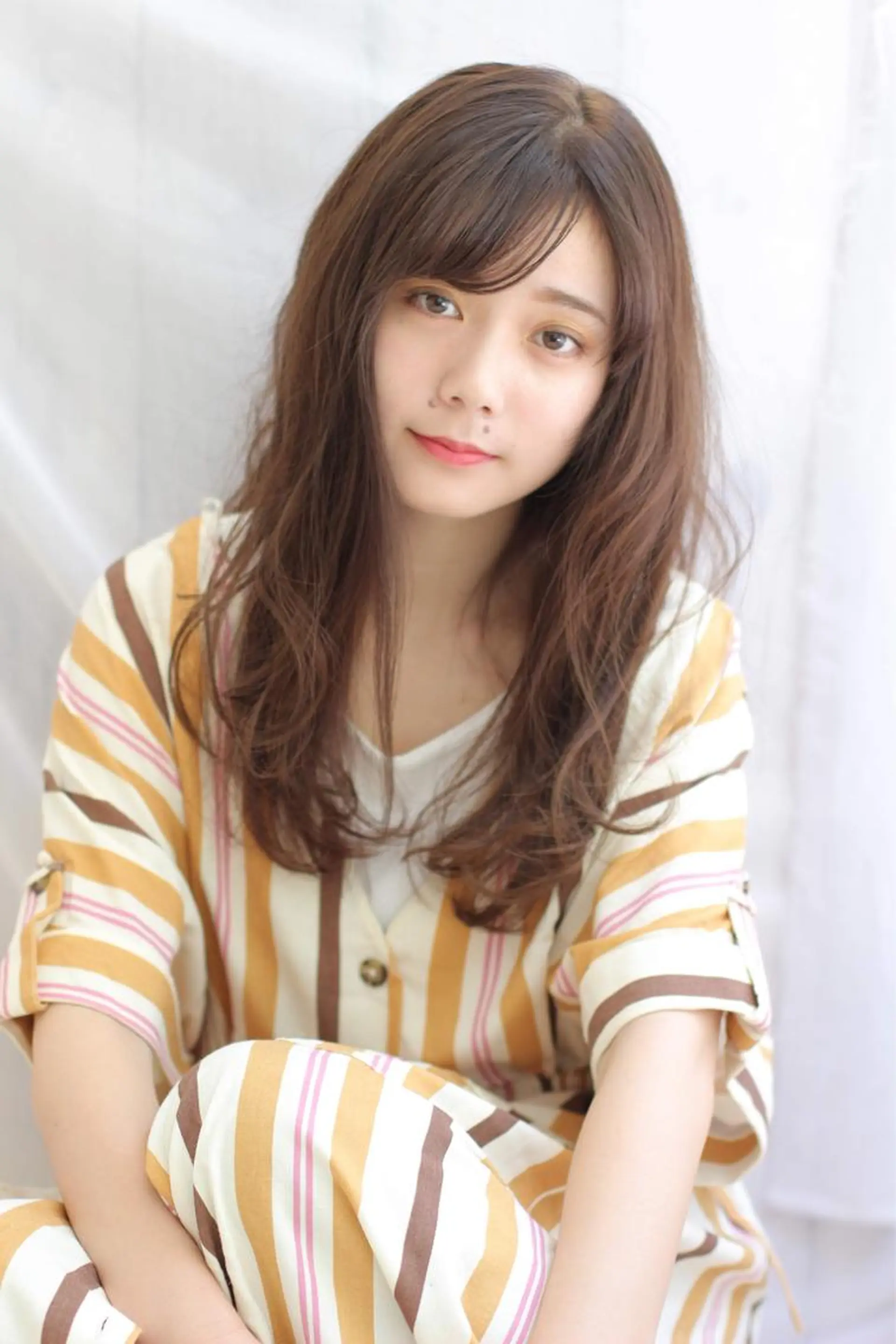 ロング 田辺 直子のヘアスタイル