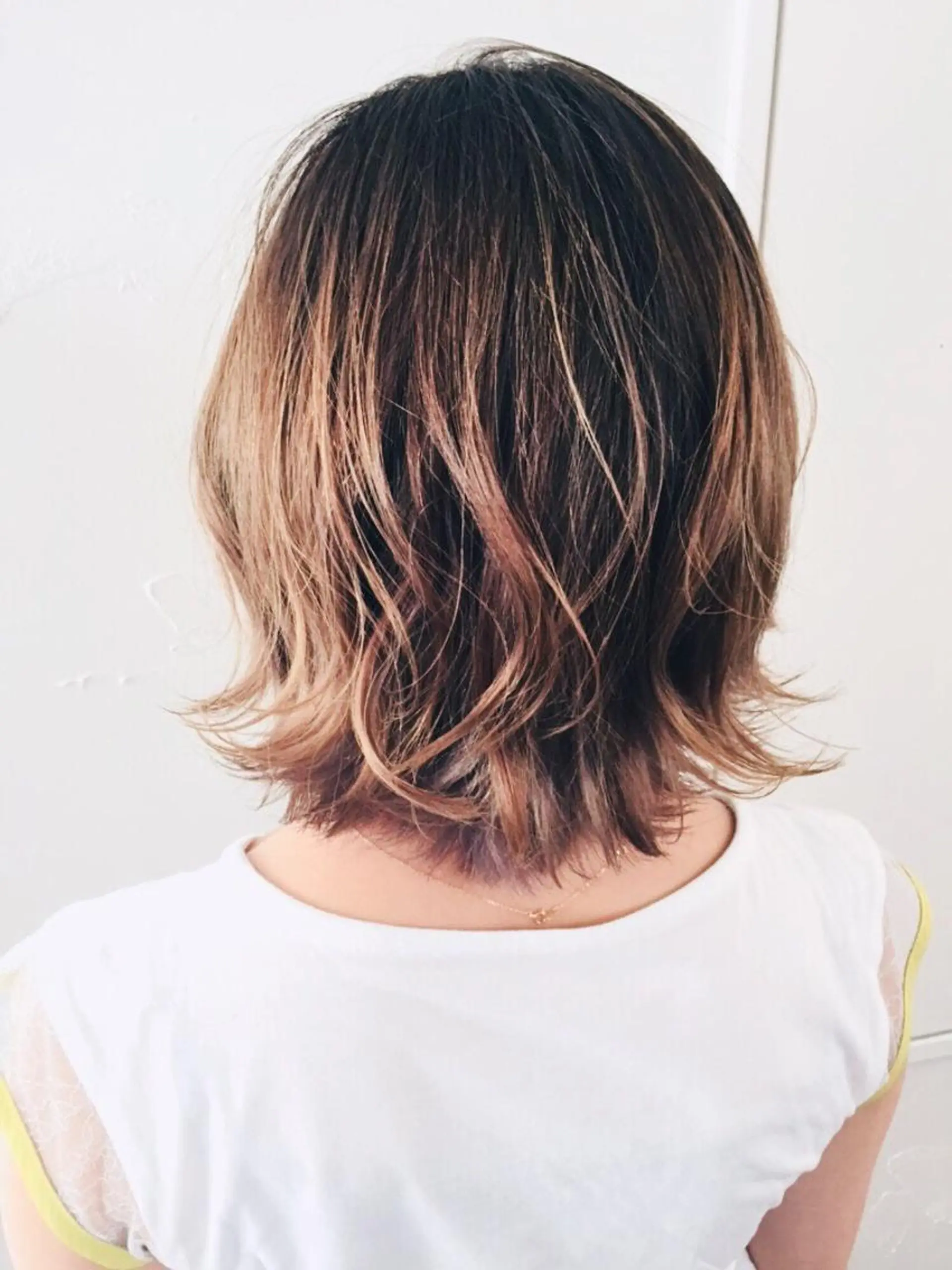 ミディアム カラー カット ヘアカラー トリートメント 船津武俊 フナツタケトシのヘアスタイル