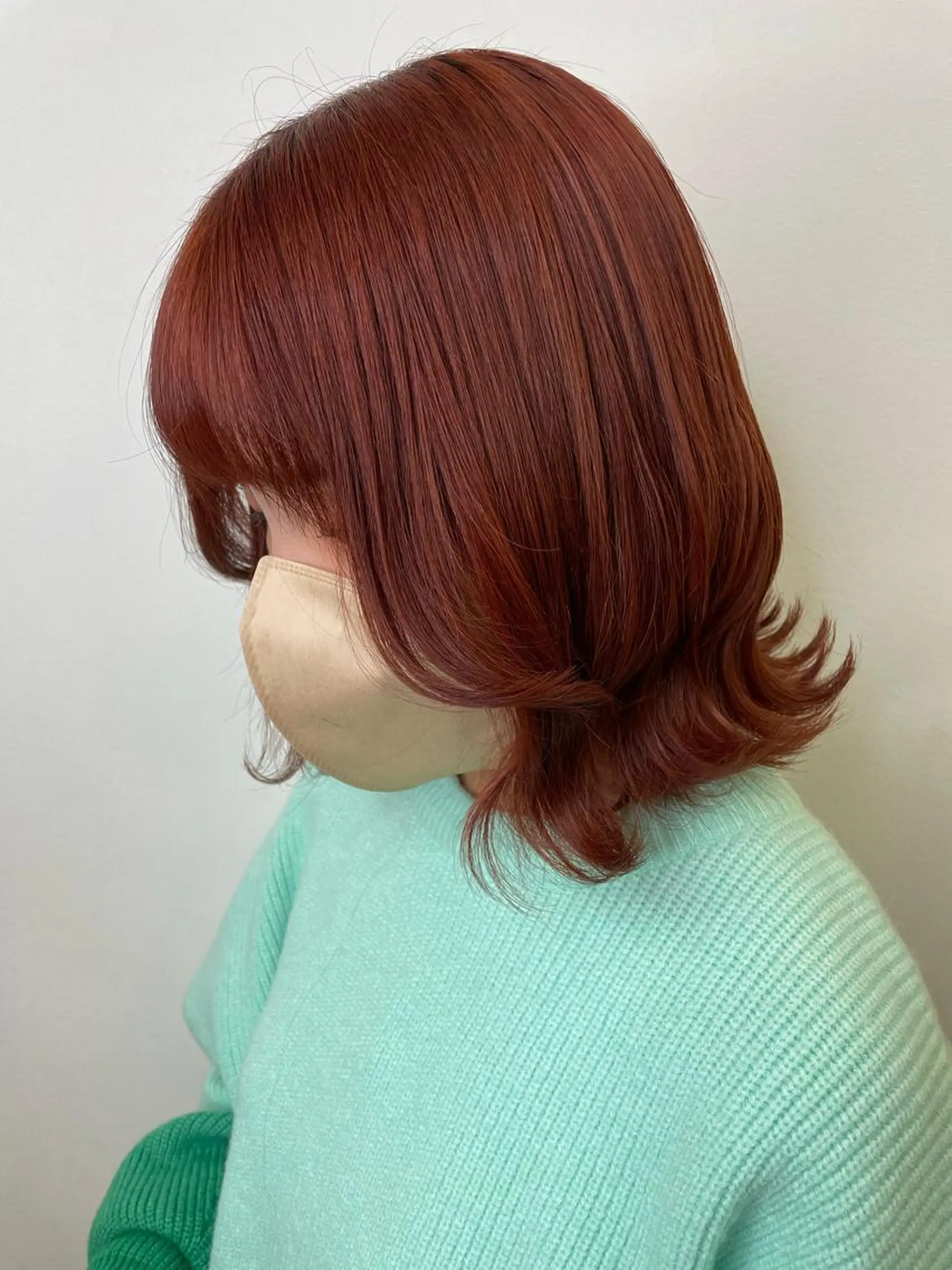 ミディアム カラー オレンジ カット ヘアカラー トリートメント IORI #韓国ヘア#髪質改善のヘアスタイル