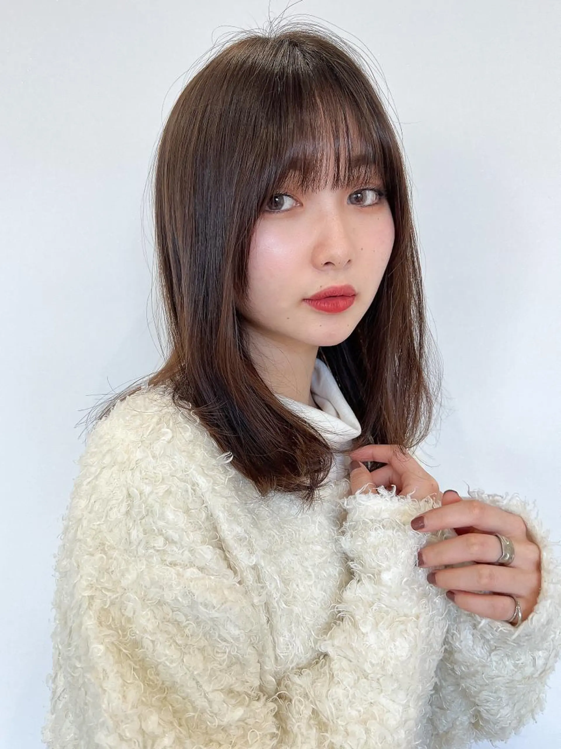 ミディアム カラー カット ヘアカラー 韓国ヘア×髪質改善 /yoshikaのヘアスタイル