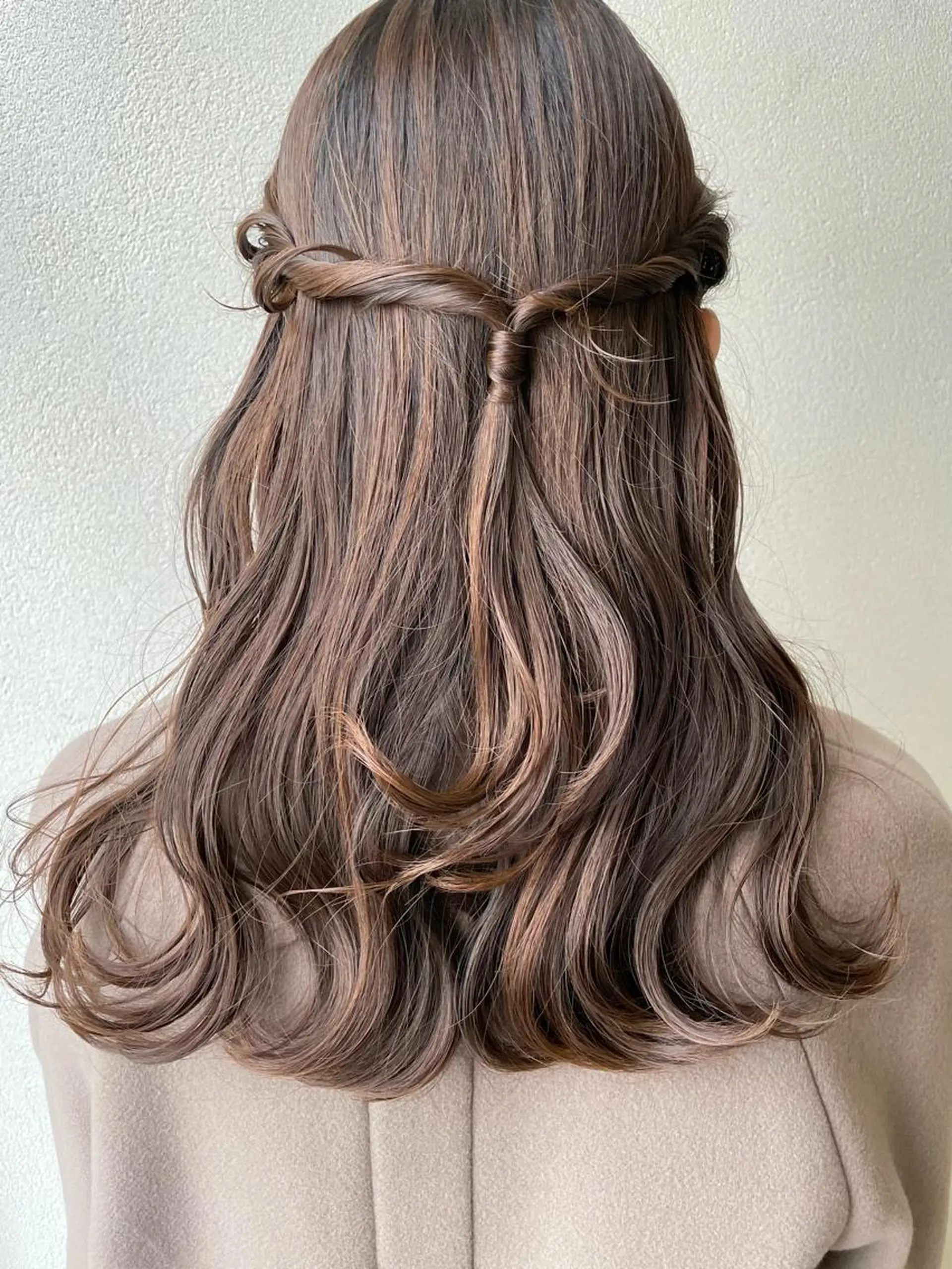 ロング ヘアアレンジ ハーフアップ ヘアセット 沢田 瞳のヘアスタイル