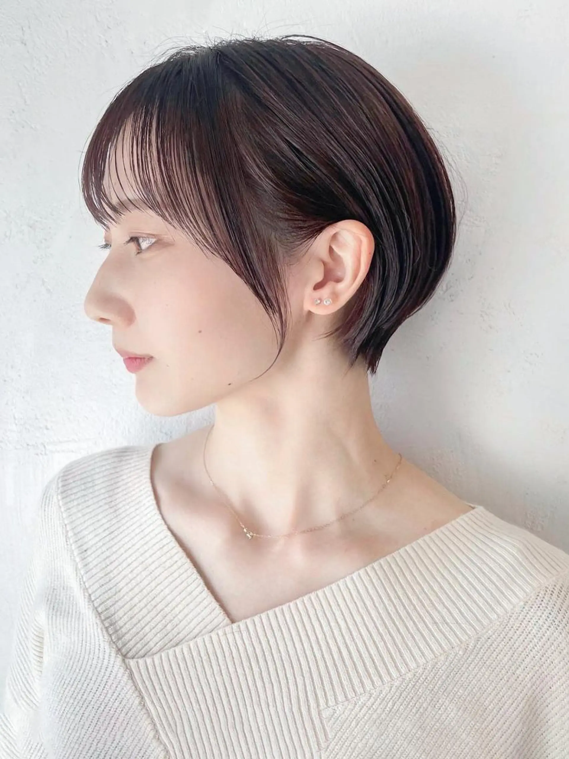ショート カラー ブラウンカラー ショートヘア カット ヘアカラー トリートメント ITbyALBUM 藤沢店のヘアスタイル