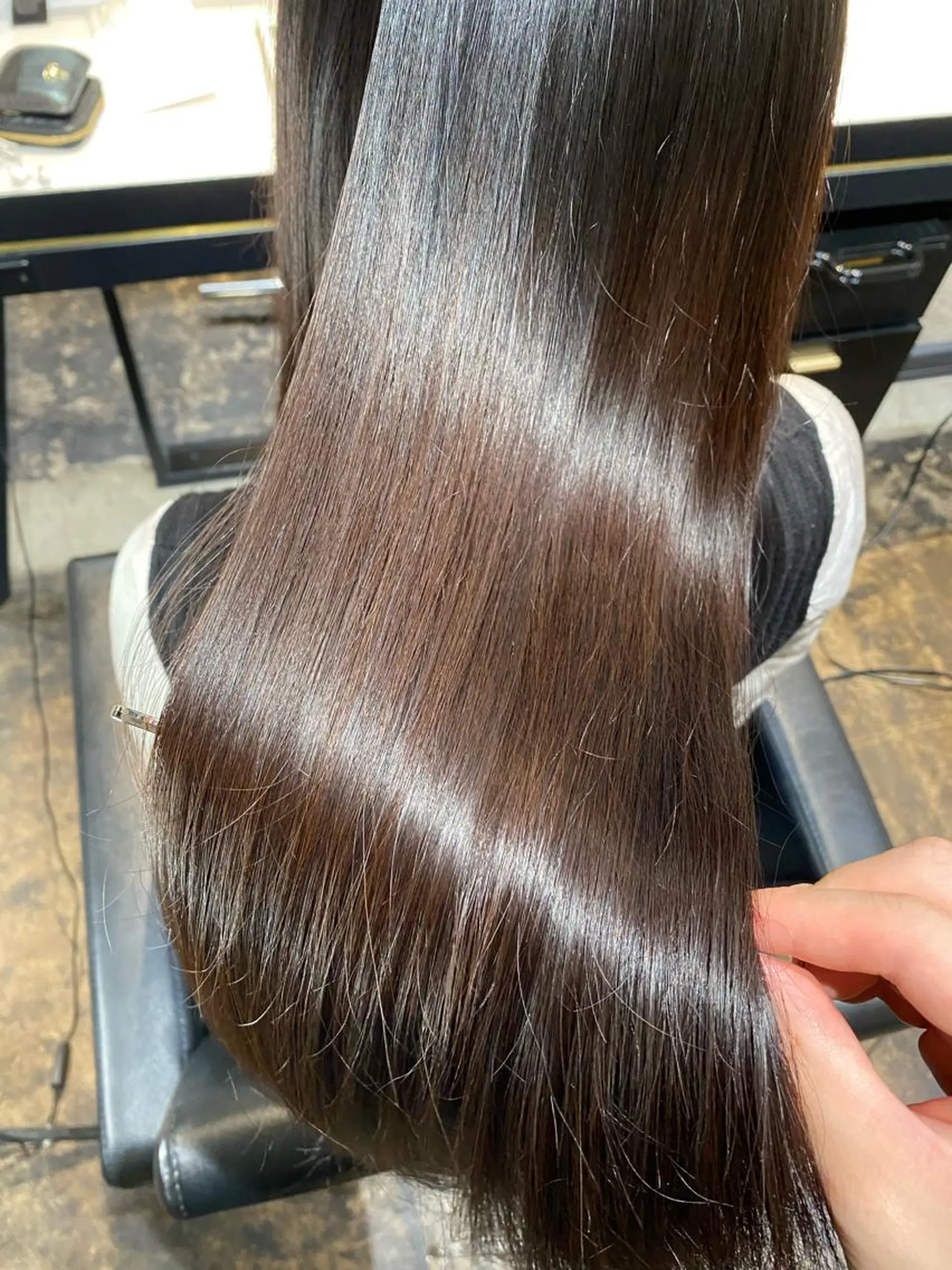 ロング カット ヘアカラー 縮毛矯正 トリートメント 髪質改善＆縮毛矯正専門店LAMRON所属・☁究極自然な縮毛矯正 ︎︎☁横山寛人︎︎☁のヘアスタイル