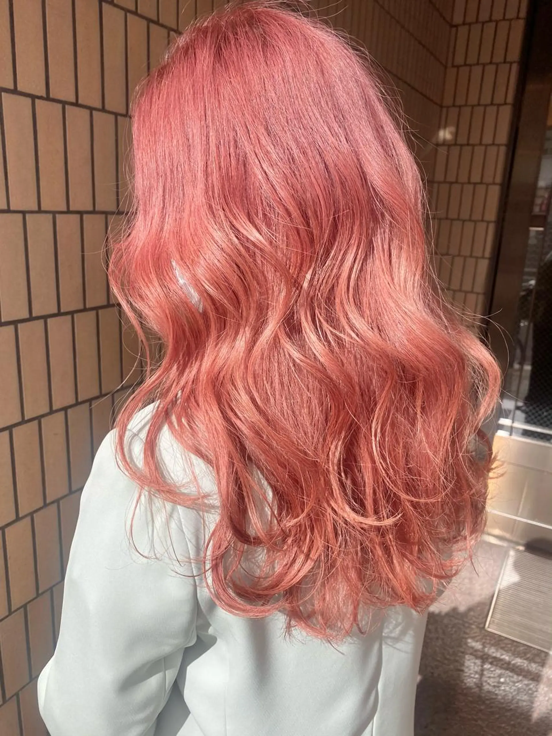 ロング カラー ブリーチ ハイトーンカラー🍑 心斎橋のヘアスタイル