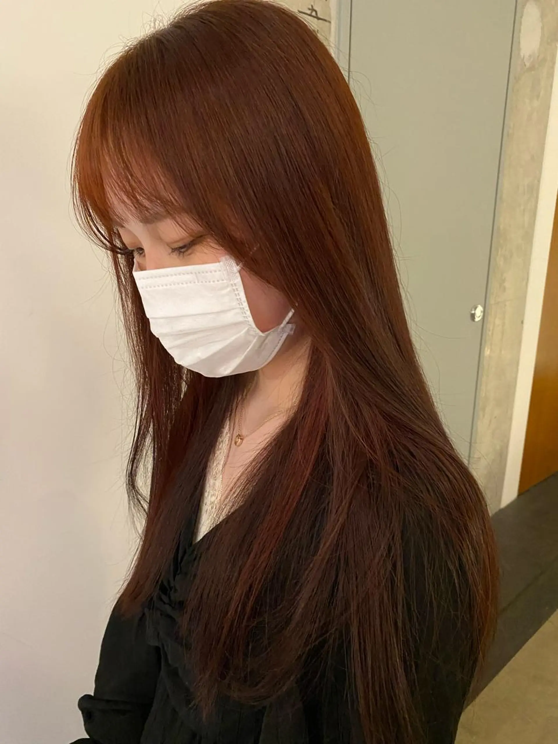 カラー ベージュカラー🐏 🤎塚原優芽のヘアスタイル