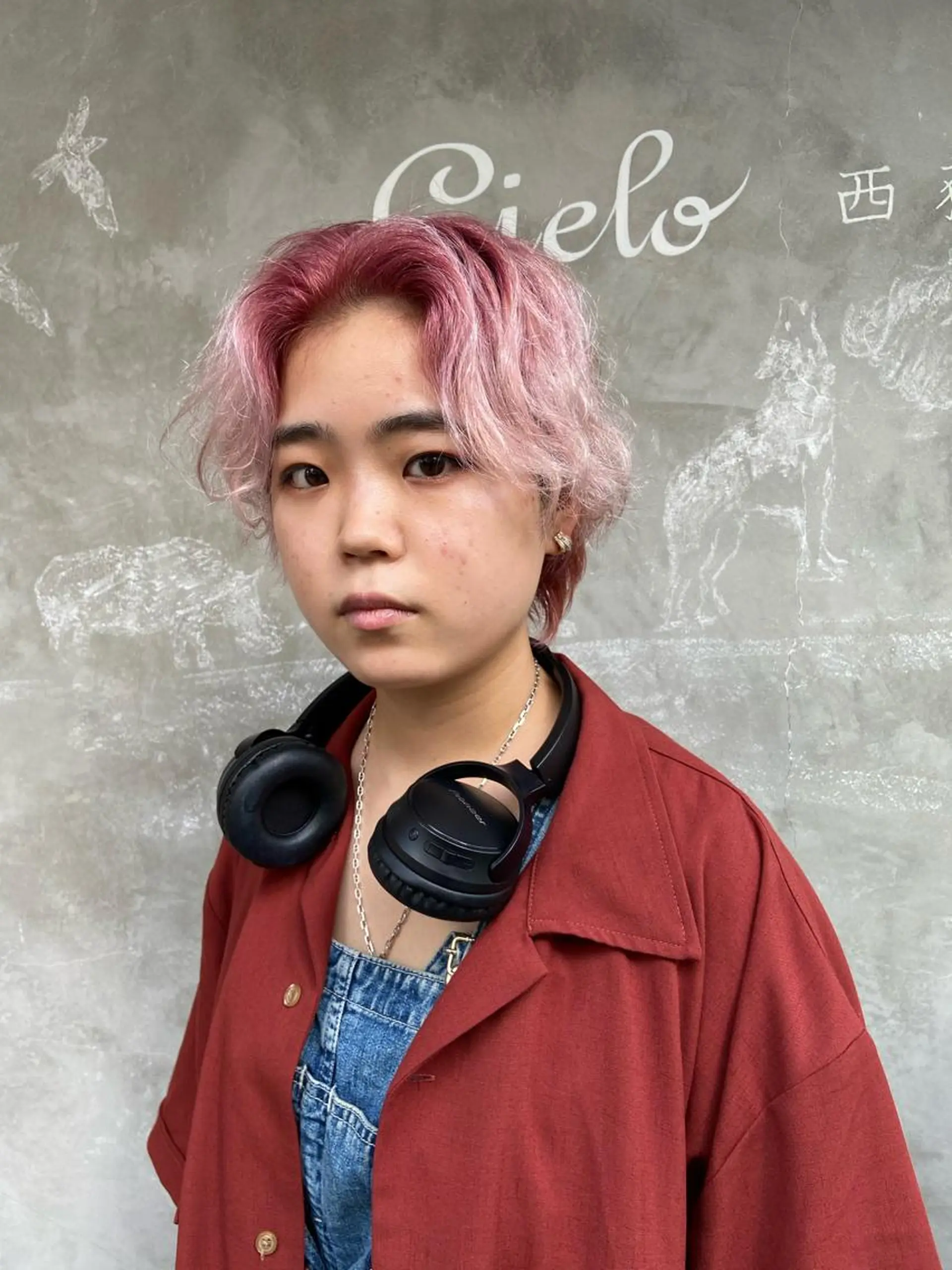 カラー パーマ グラデーションカラー sola方南町所属・原一真/ 外国人ショートヘアのヘアスタイル