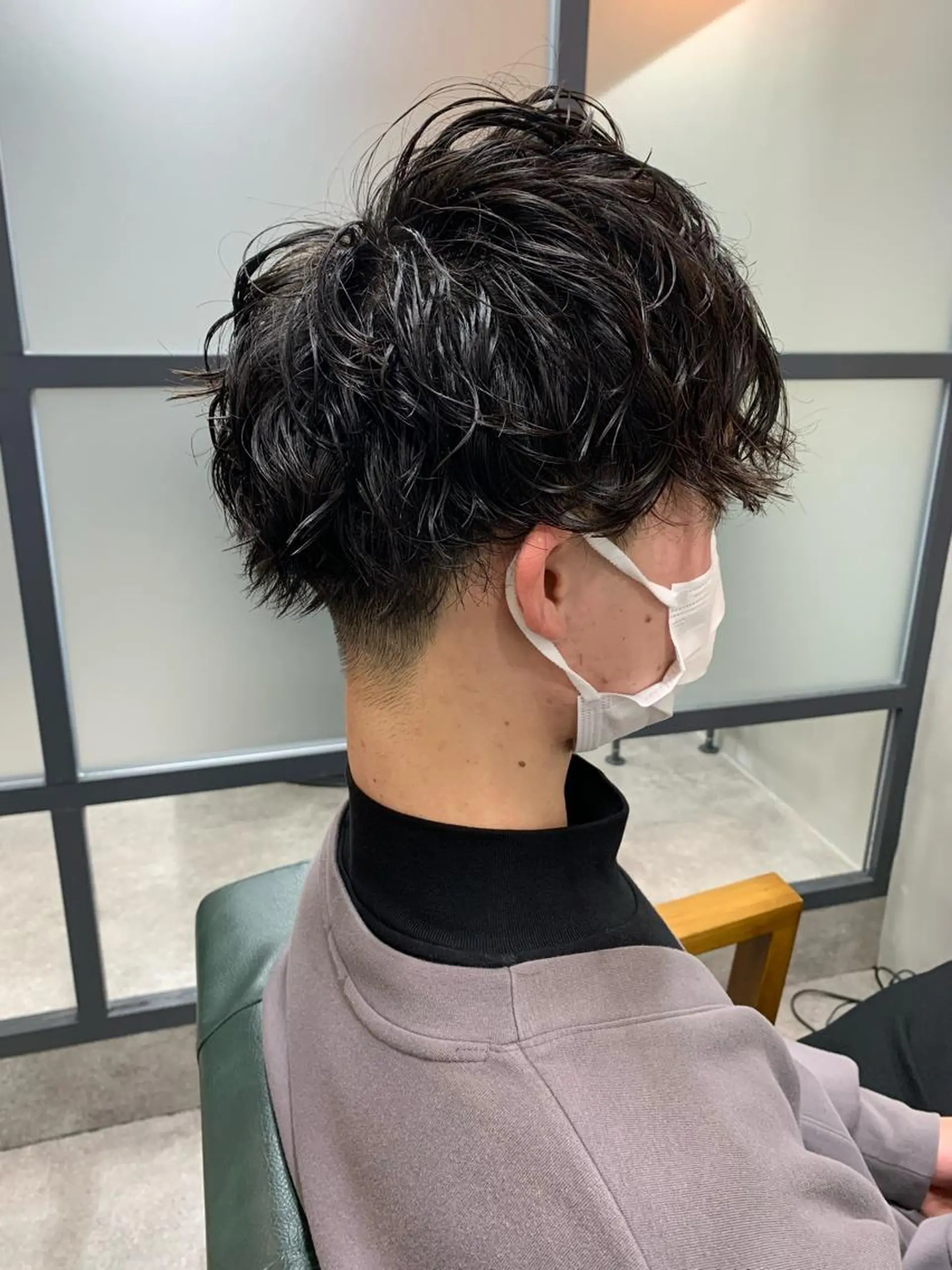 ショート パーマ メンズ カット パーマ 【S.BROOM】 店長　西川徹のヘアスタイル