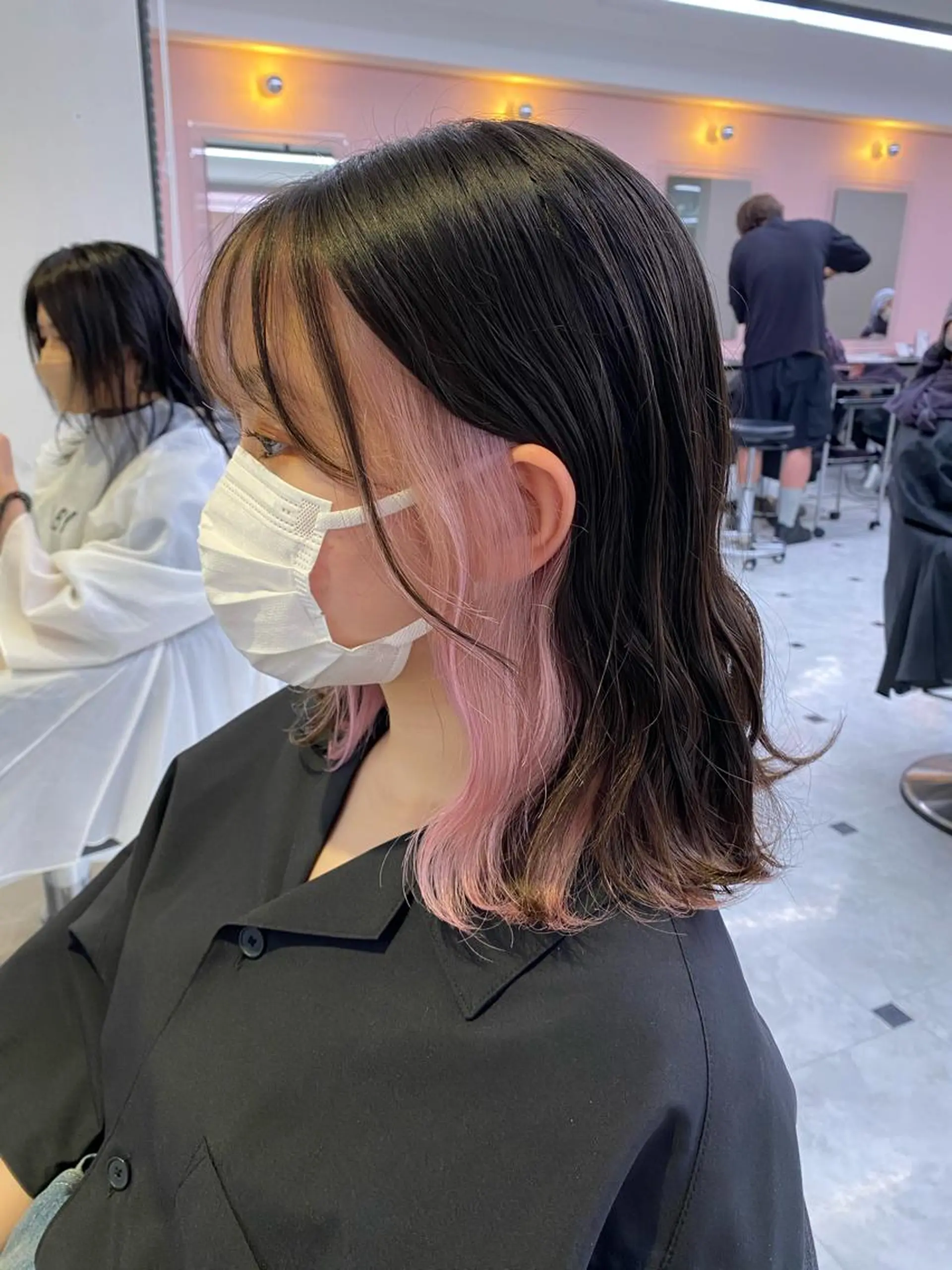 ロング カラー ケアブリーチ 韓国レイヤーKYONのヘアスタイル