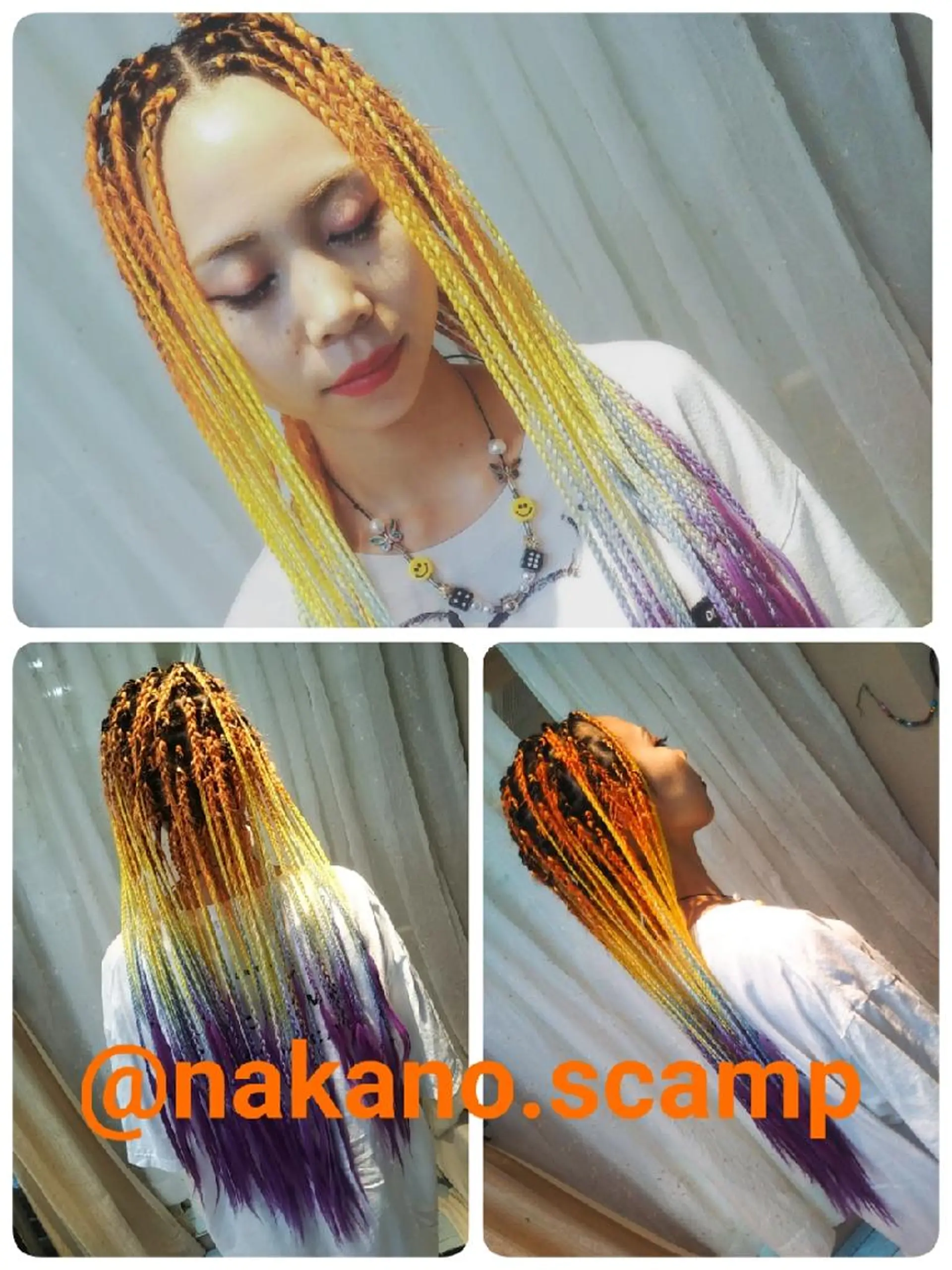 ヘアアレンジ メンズ マツエク・マツパ キッズ ロング カラー エクステ scamp ★のヘアスタイル