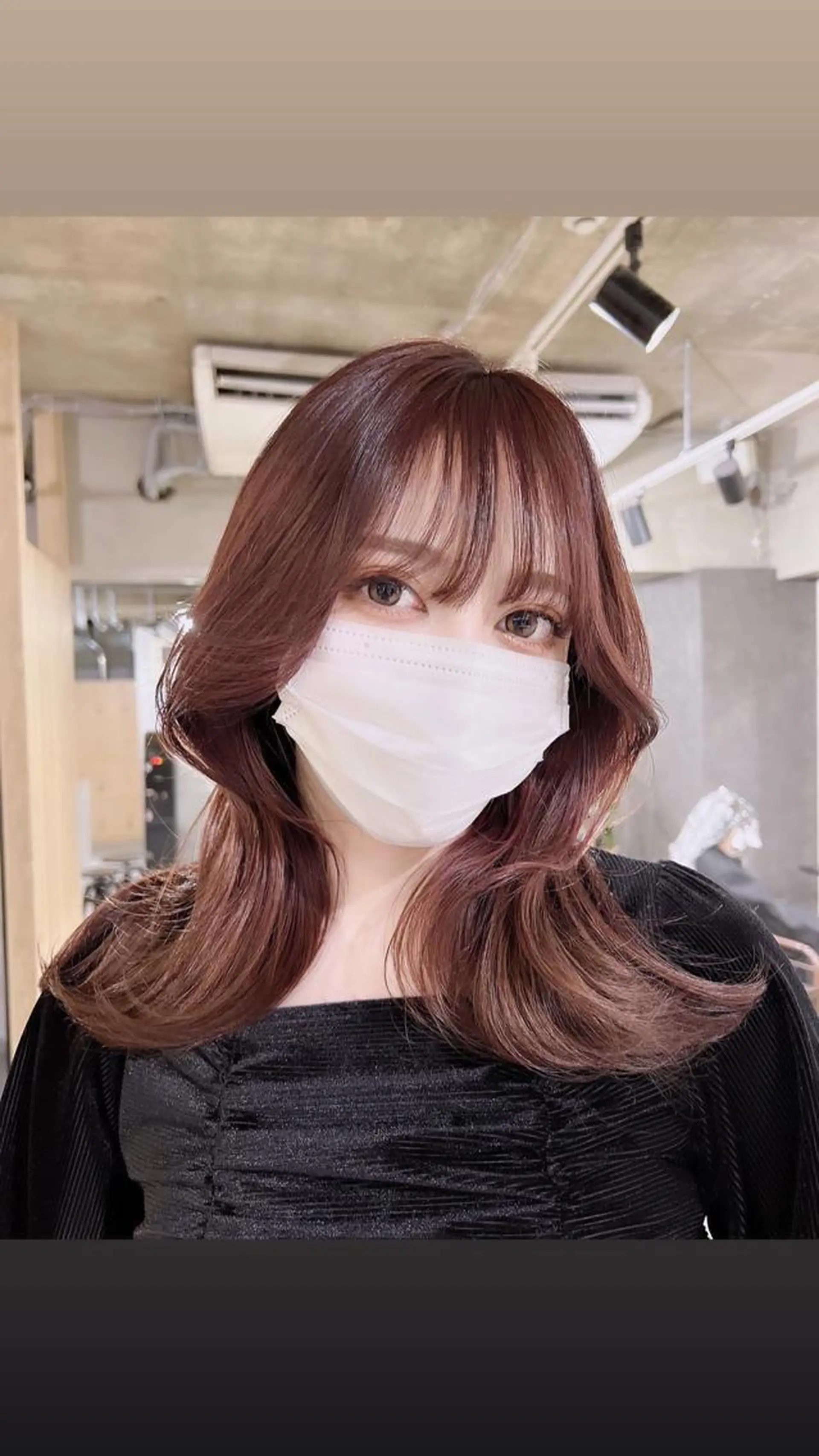 セミロング カラー 【韓国くびれ】ヘア 💕田中将吾のヘアスタイル