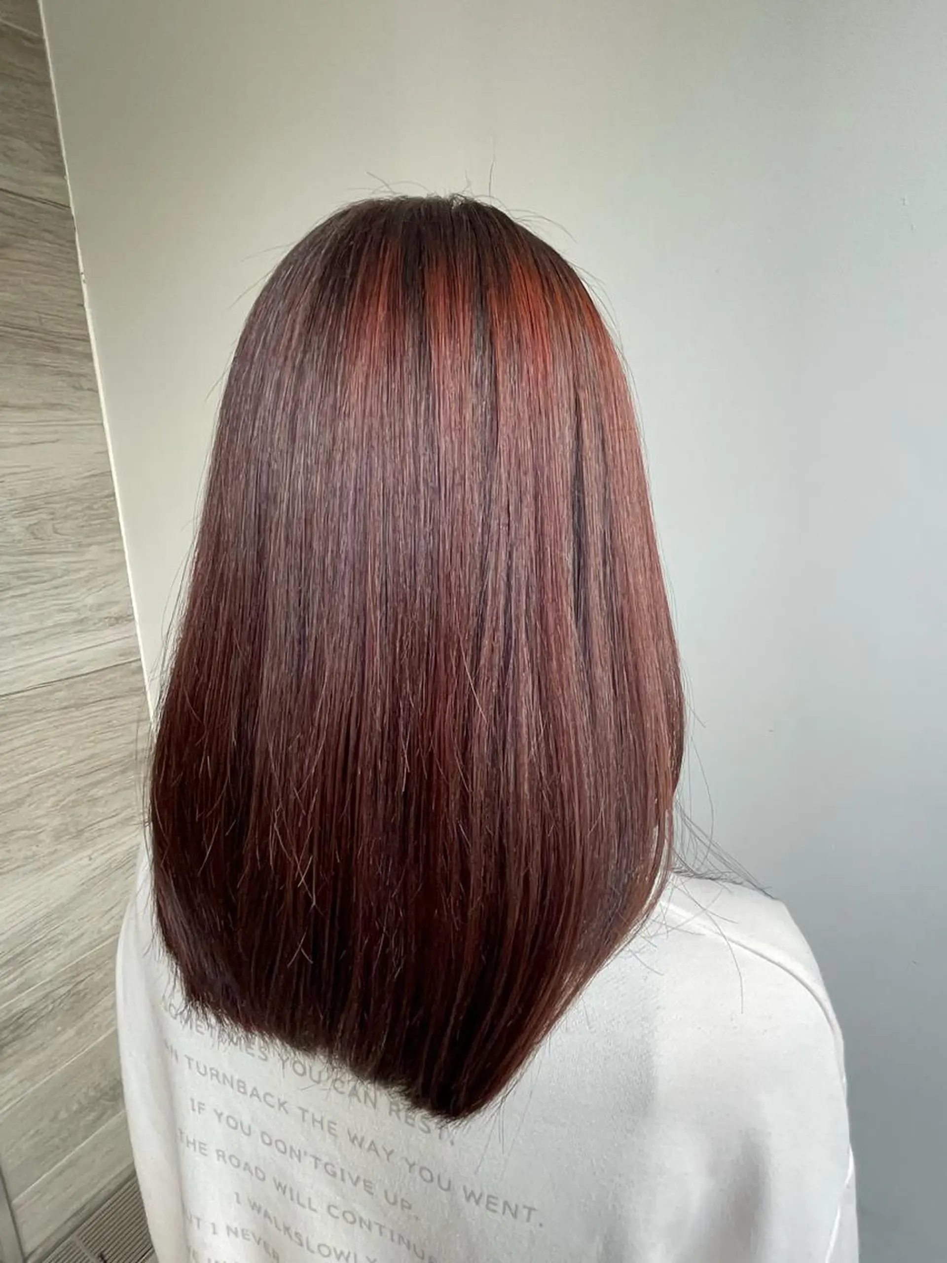 カラー Hair salon　Sui所属・コテ巻き風パーマ 暖色カラー/伊藤菜月のヘアスタイル