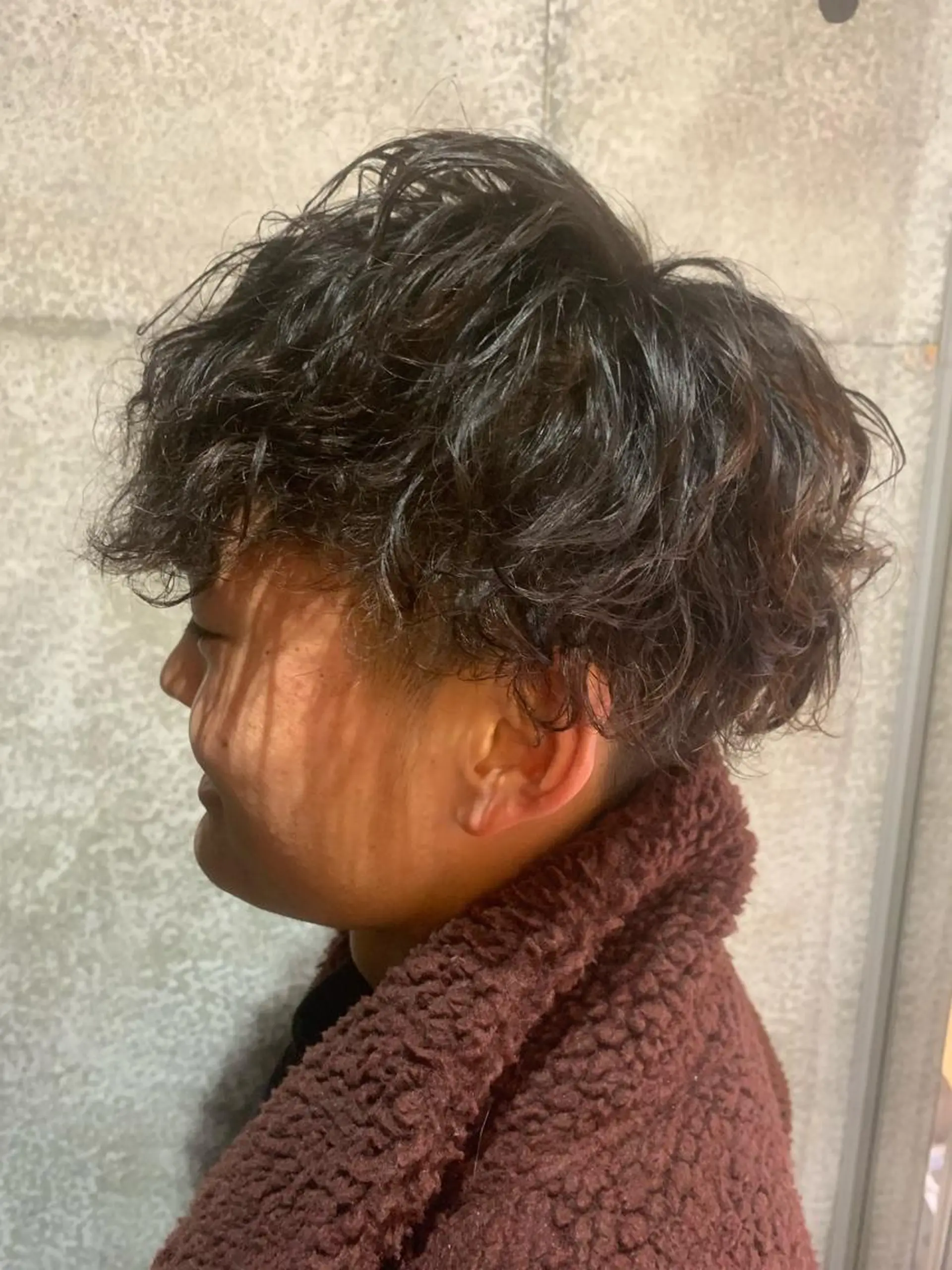 ショート パーマ メンズ メンズパーマフェード シモジタカヒロのヘアスタイル