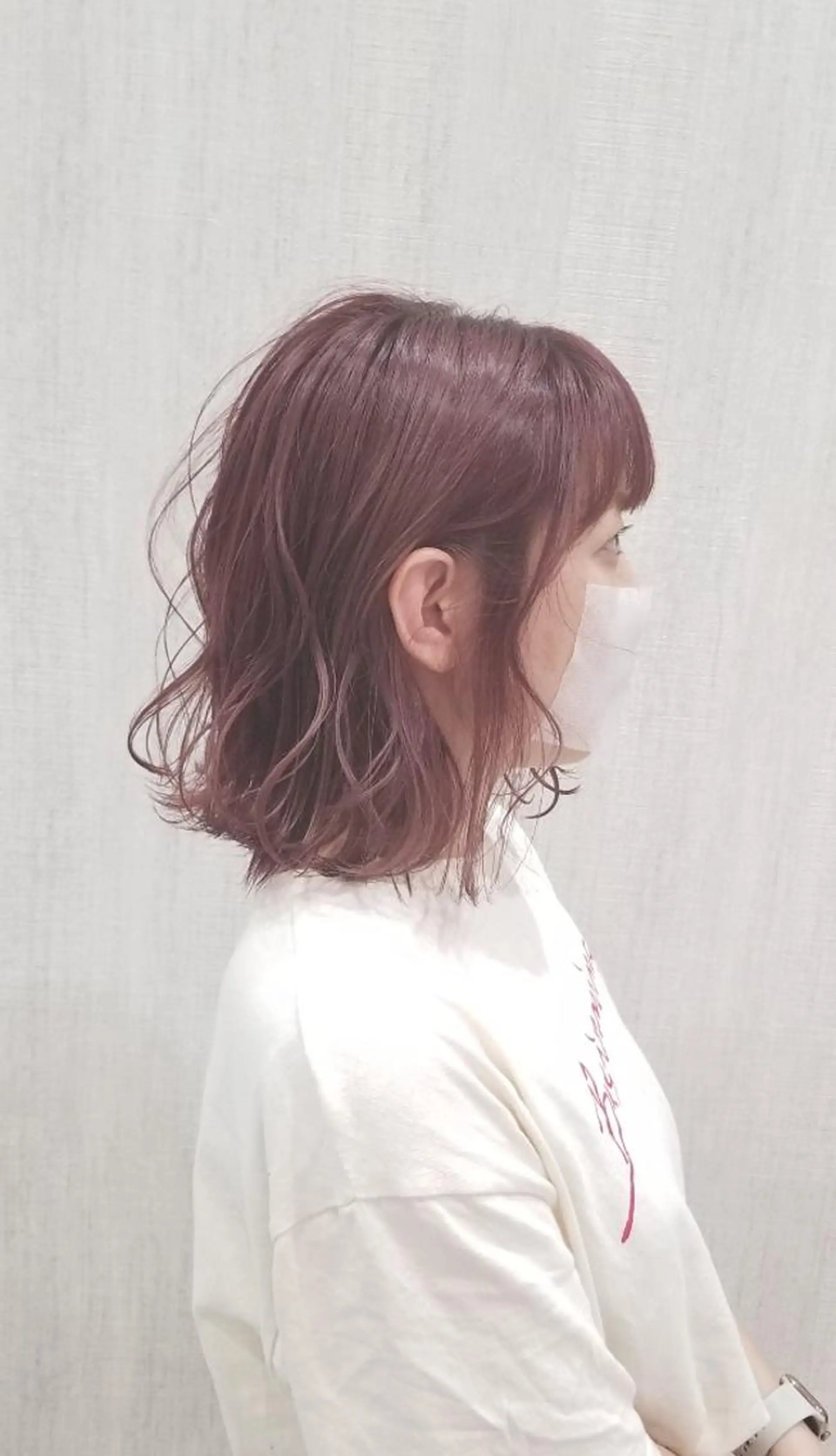 ミディアム カラー ダブルカラー ピンクカラー パープルカラー カット ✂韓国ヘア髪質改善 レイヤー代表西村功平のヘアスタイル