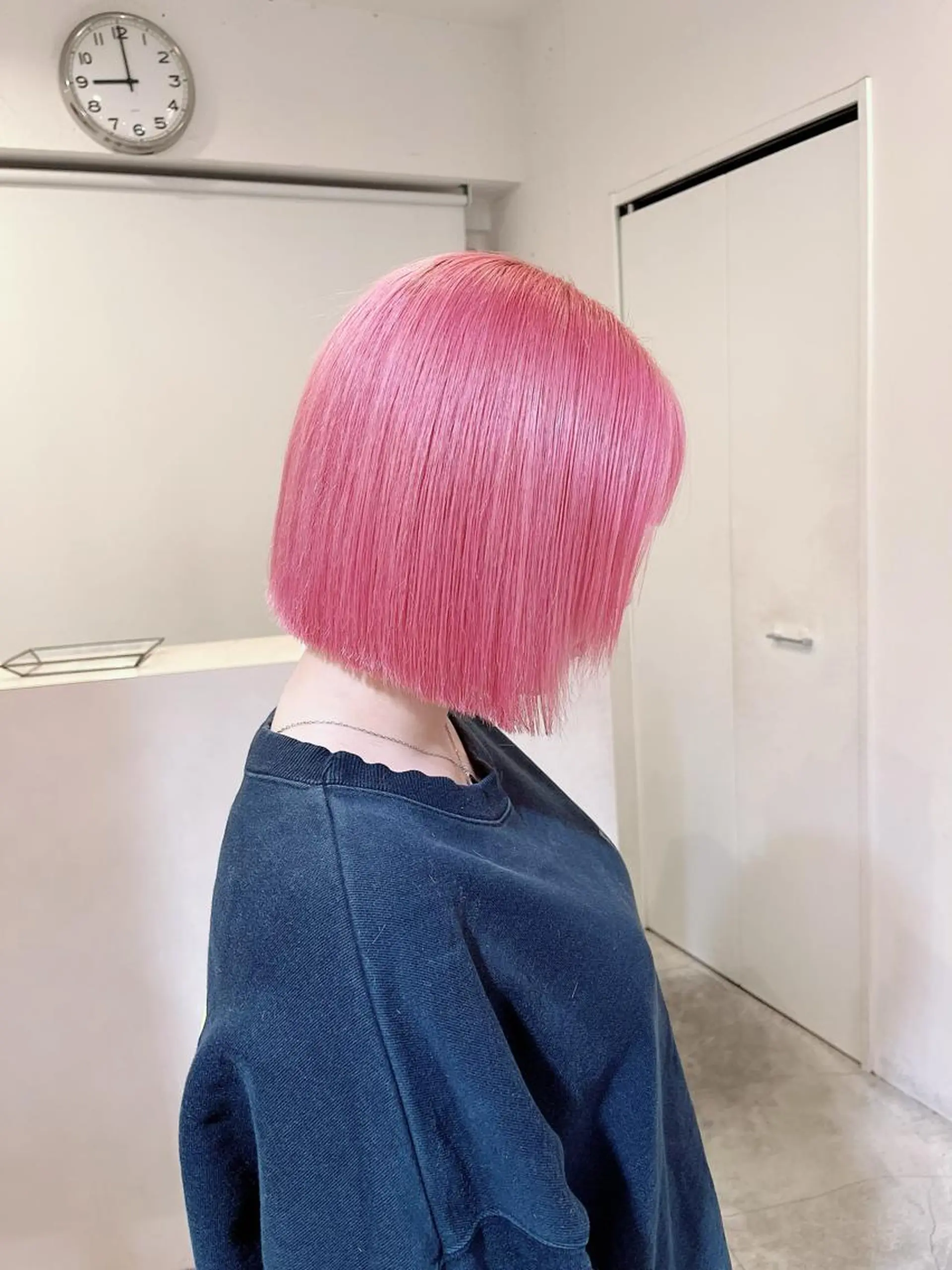 ミディアム カラー ブリーチ ケアブリーチ ピンクカラー 💗モテ髪 ハイトーンあや💗のヘアスタイル
