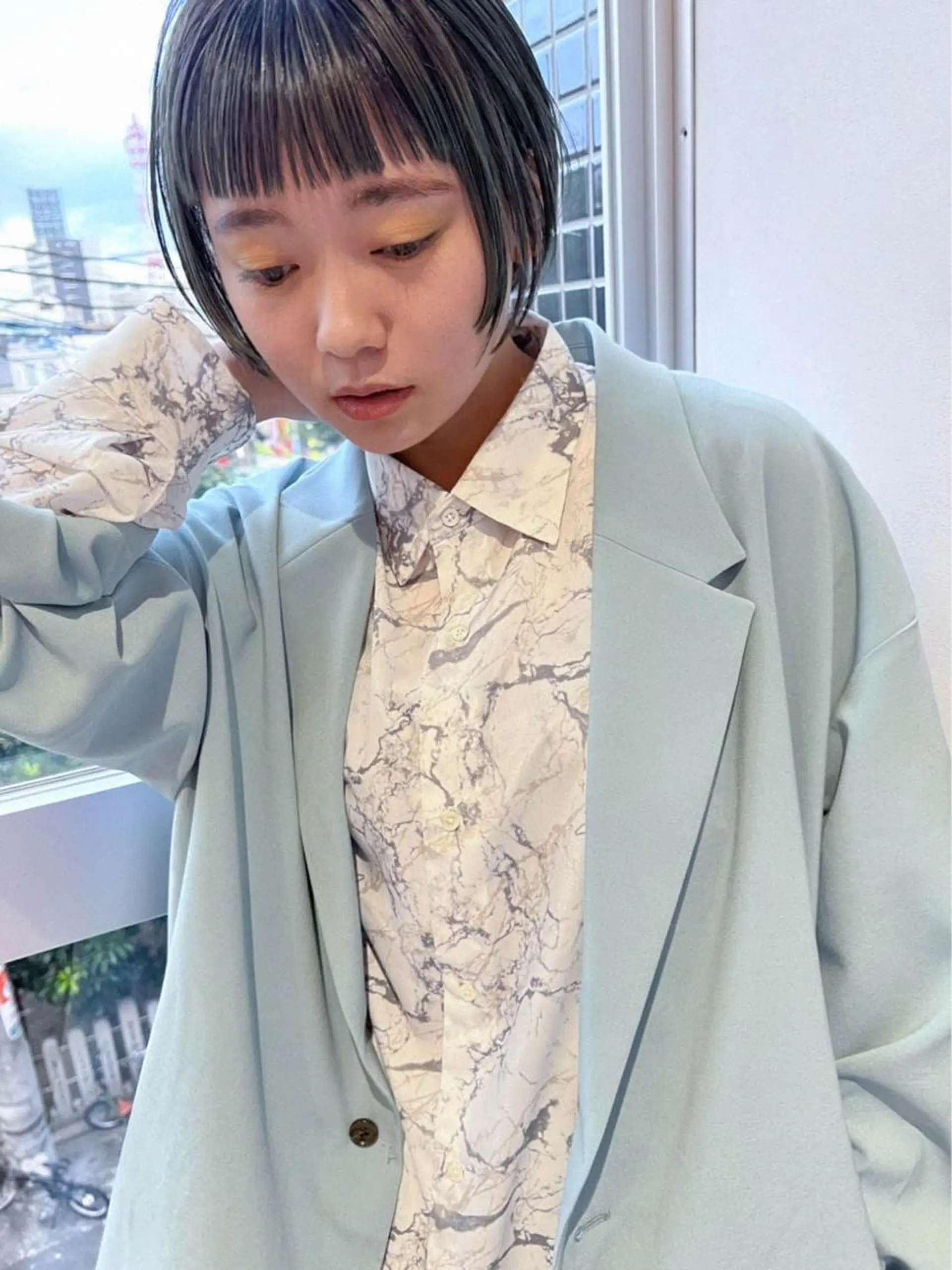 ミディアム ill.所属・ill［イル］大須 ダブルカラー髪質改善のヘアスタイル