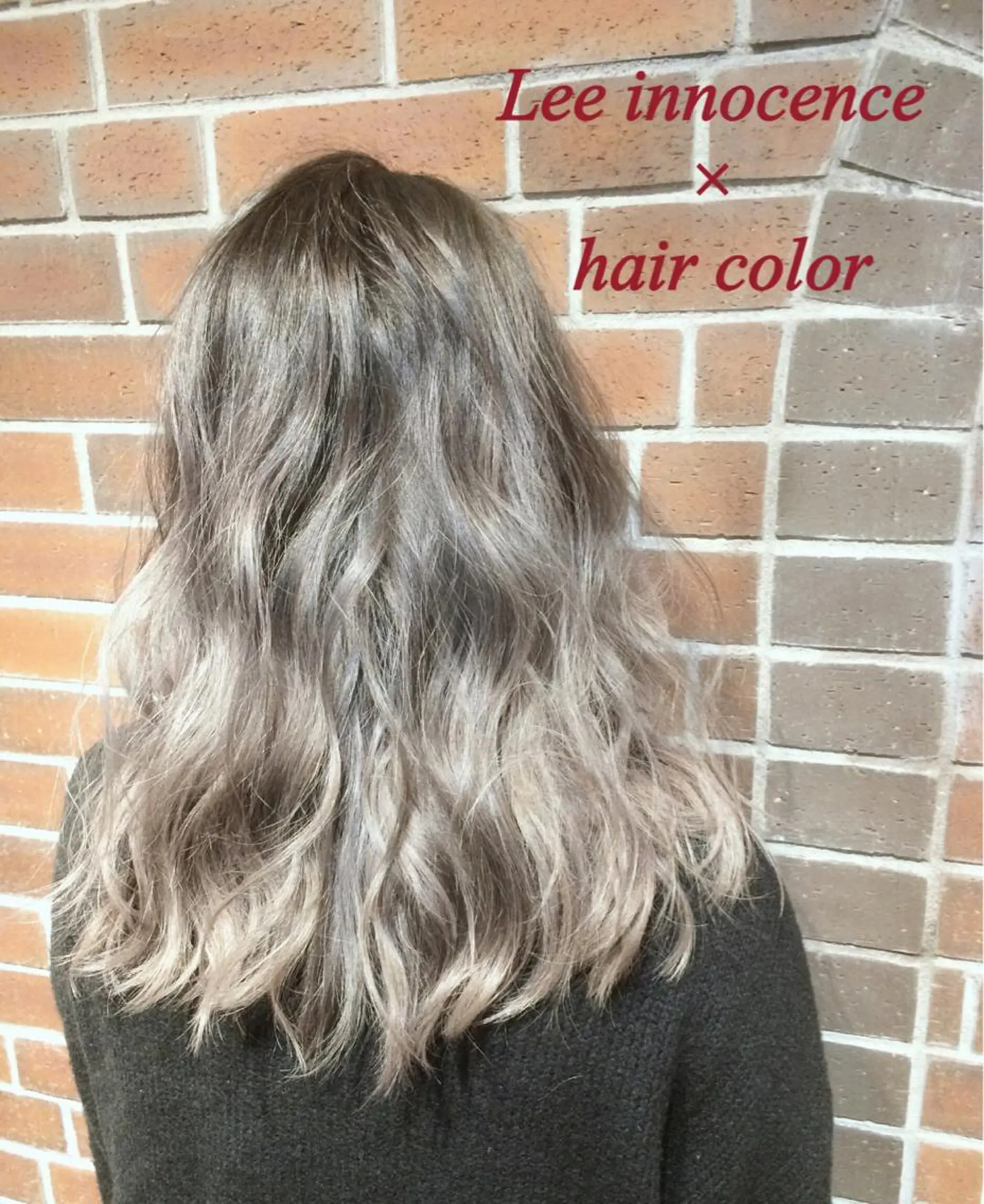 ミディアム セミロング ロング カラー パーマ ブルーカラー ブルージュ カラー&矯正スペシャ リスト宮本　伸一のヘアスタイル