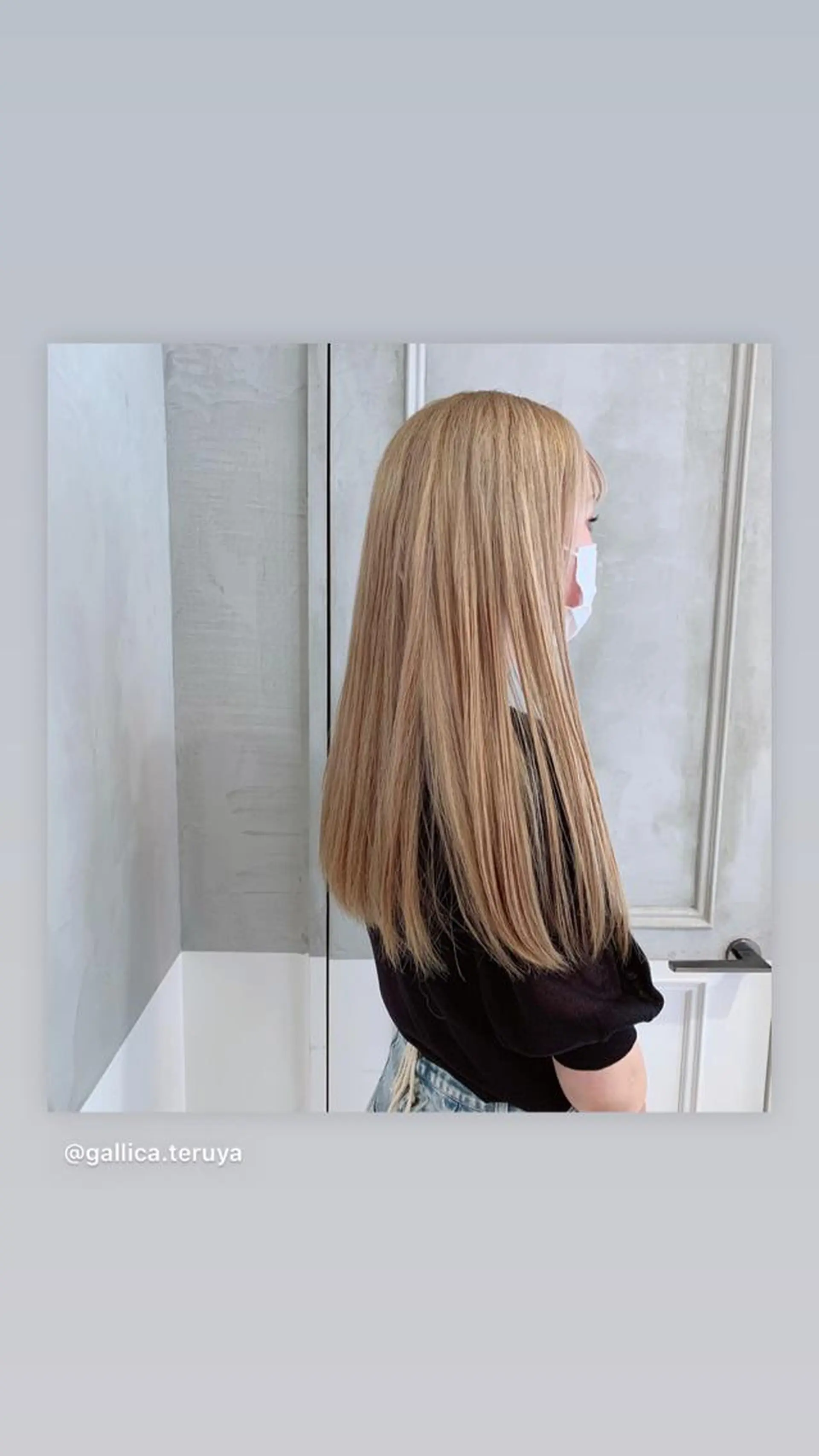 ロング ヘアカラー トリートメント ヘッドスパ ヘアセット 透明感ブリーチ カラー✨有坂映哉のヘアスタイル