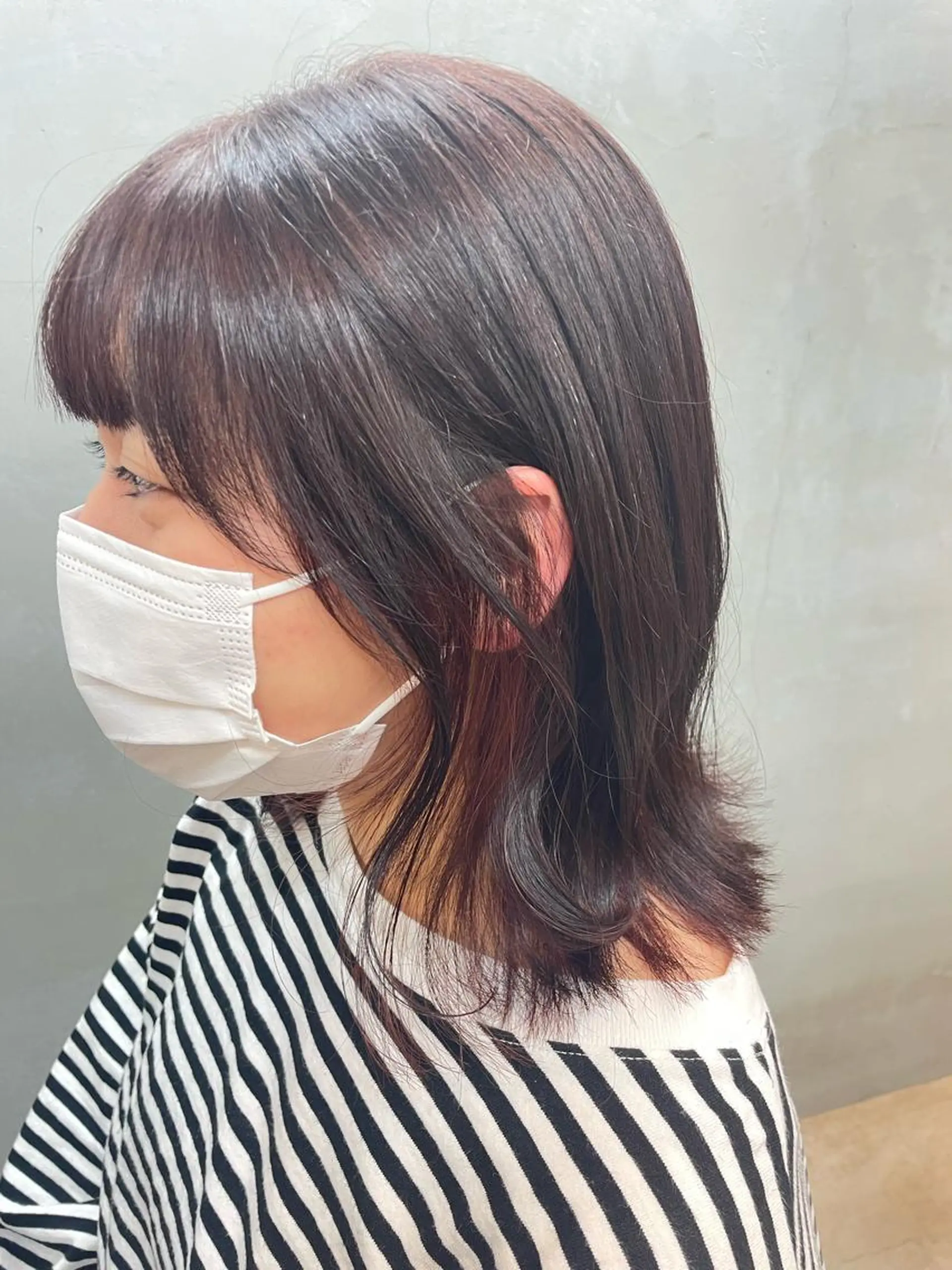 ミディアム ピンクブラウン ハイトーン 🌷ハルミ🌷のヘアスタイル