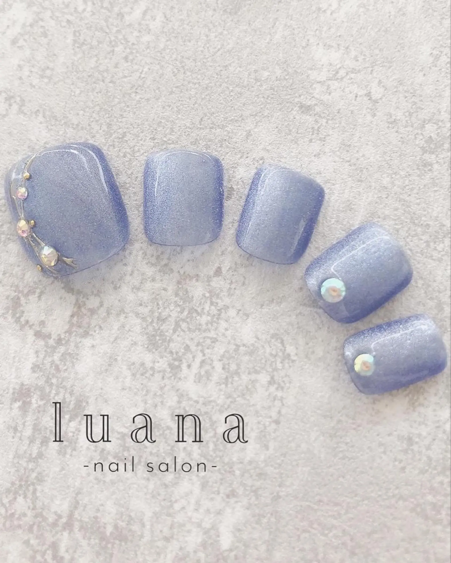 ネイル フットネイル ジェルネイル フットネイル luana ネイルサロンのネイルデザイン