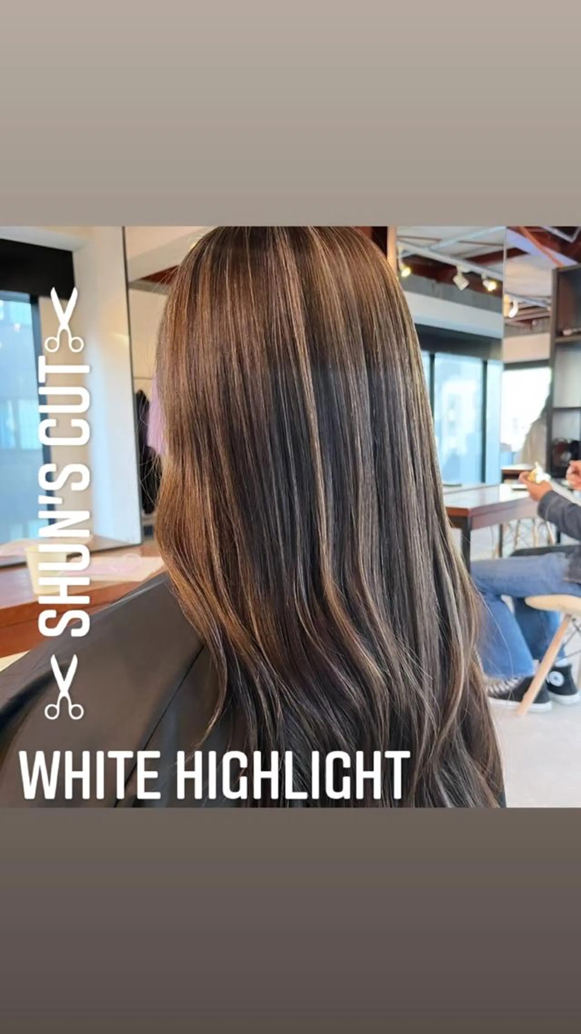 セミロング カラー ハイライトカラー ハイライト ヘアカラー Go today  シェアサロン札幌nix店所属・海外スタイル✂︎ ✂︎sunのヘアスタイル