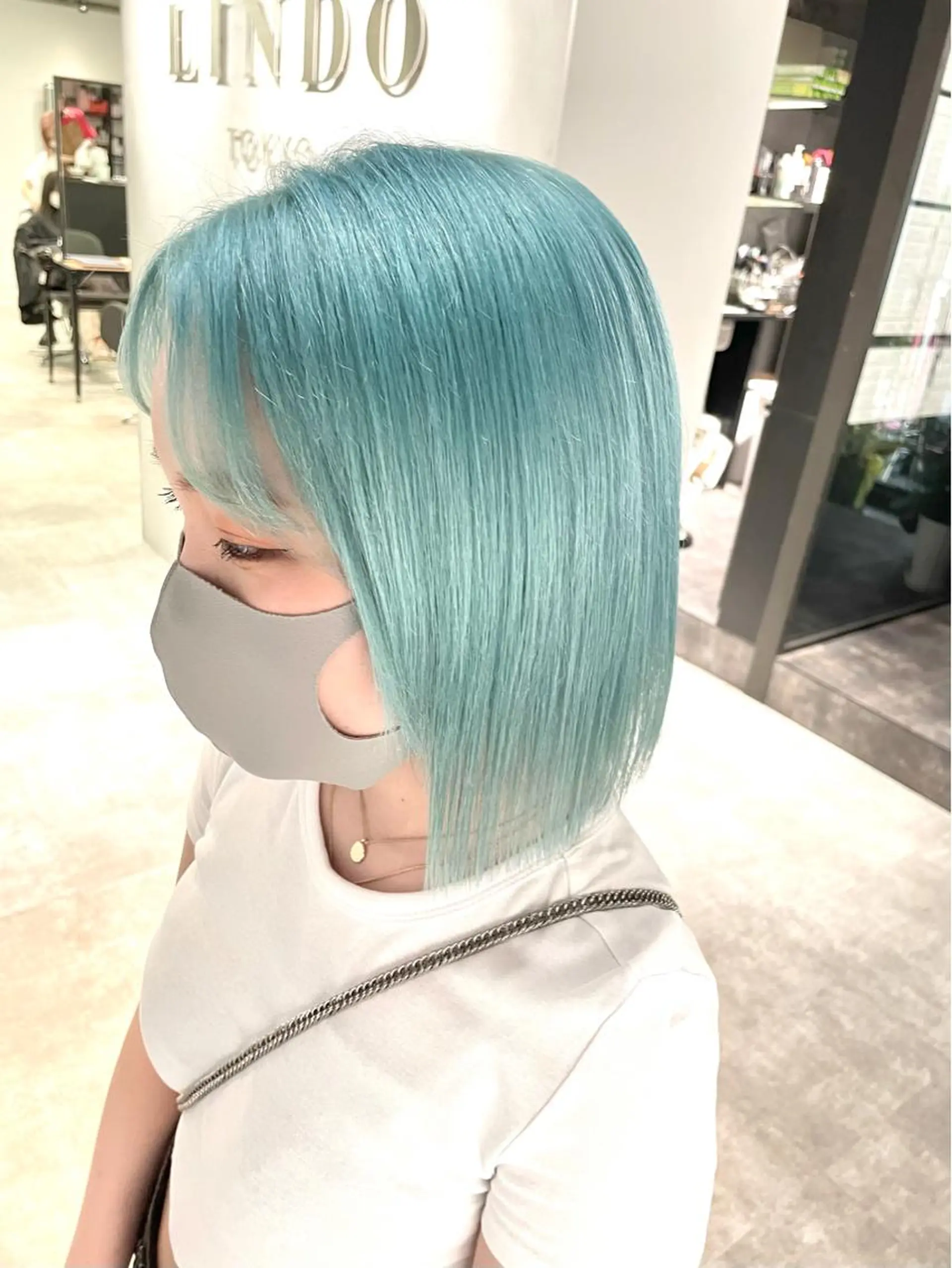 ミディアム カラー ハイトーンカラー ヘアカラー トリートメント MiL所属・✨ハイトーン✨ 濱田知孝のヘアスタイル