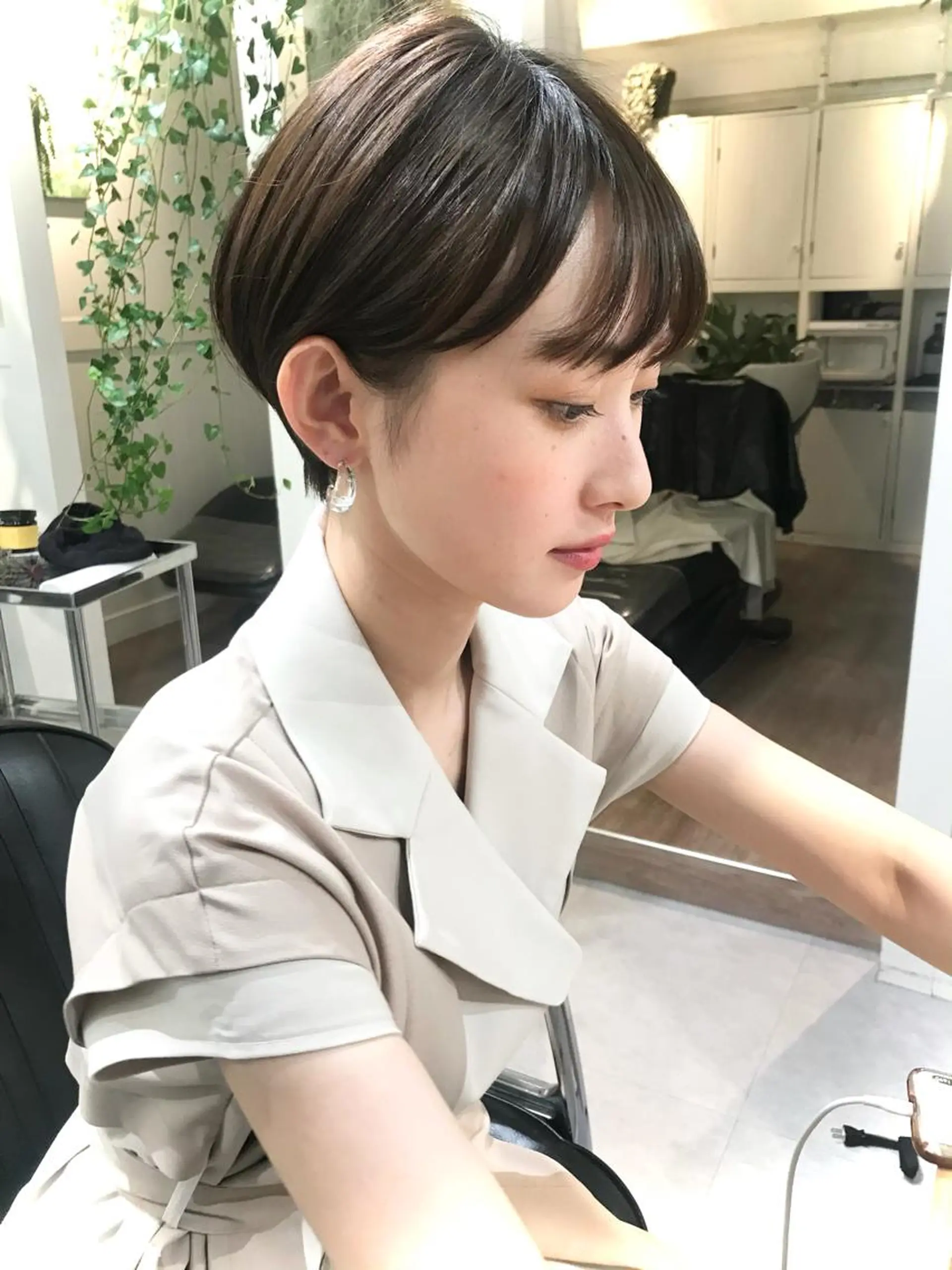 ショート カラー ショートボブ ボブ くびれヘア ショートヘア 表参道【髪質改善】 宮嶋勇太のヘアスタイル