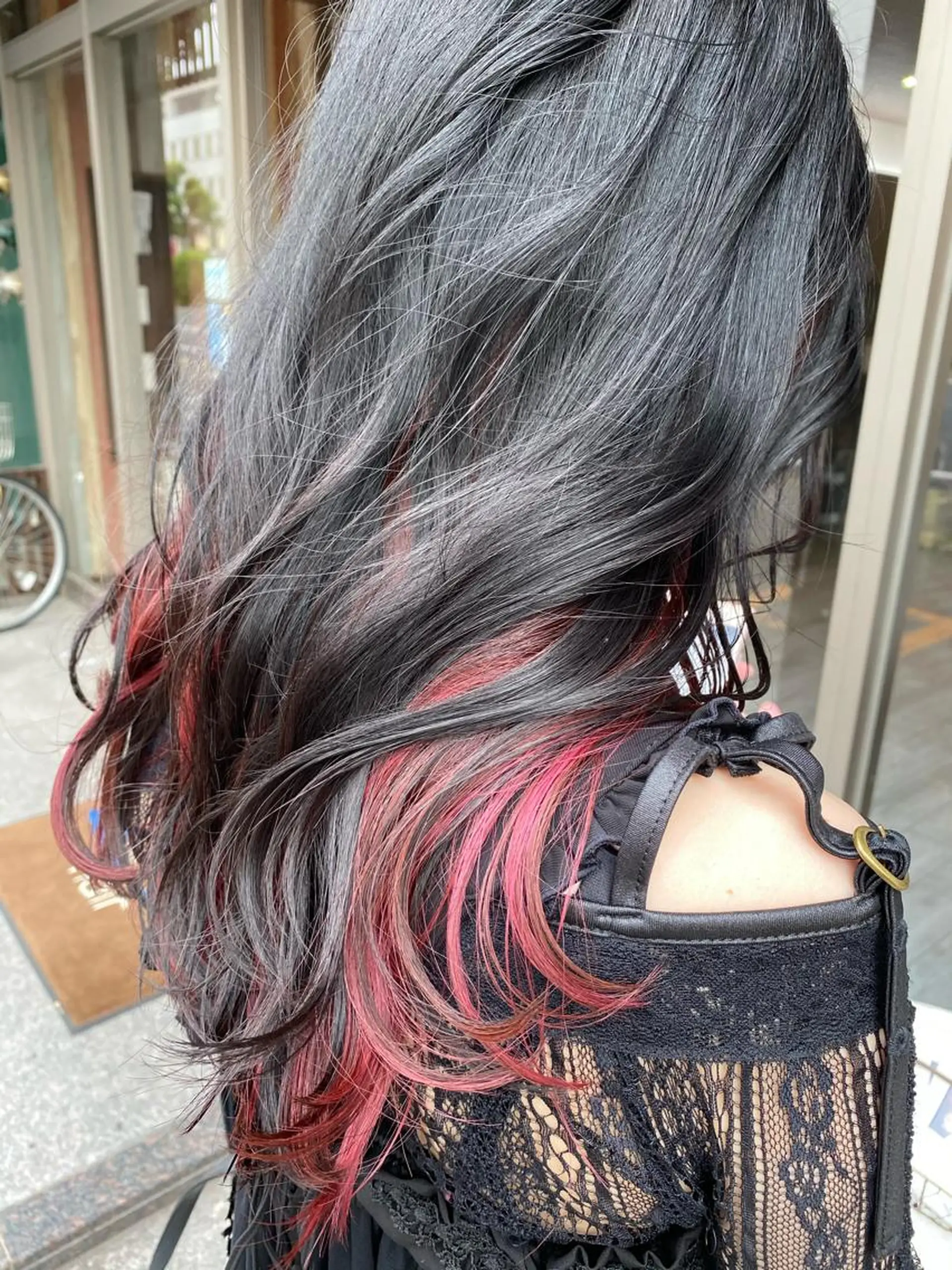 ロング カラー インナーカラー カット ヘアカラー トリートメント 日比 貴大/ minim hairのヘアスタイル