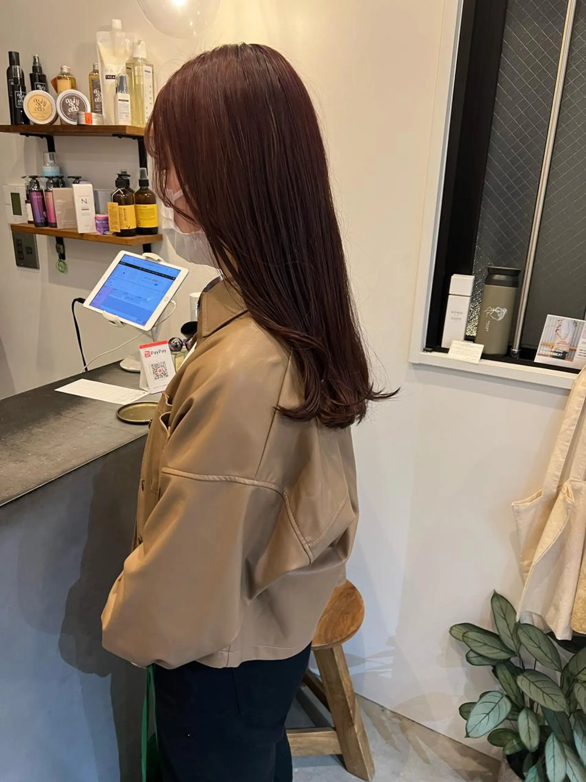 セミロング カラー レイヤーパーマ/ 顔周りカット🎀メイのヘアスタイル