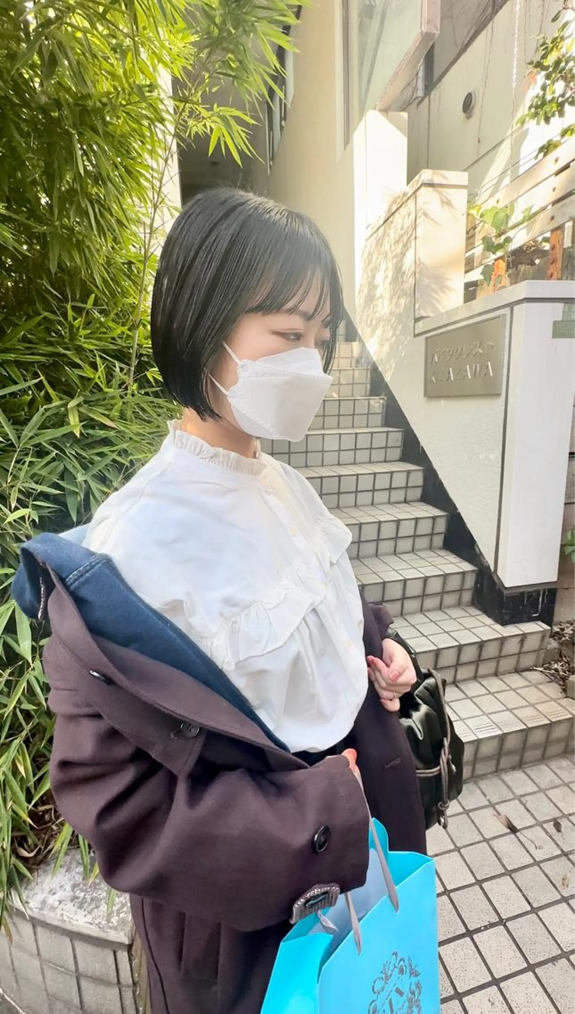 ショート カラー ショートボブ ボブ ショートヘア カット ヘアカラー トリートメント ボブ/ショート/縮毛 /レイヤー/内山翔太のヘアスタイル