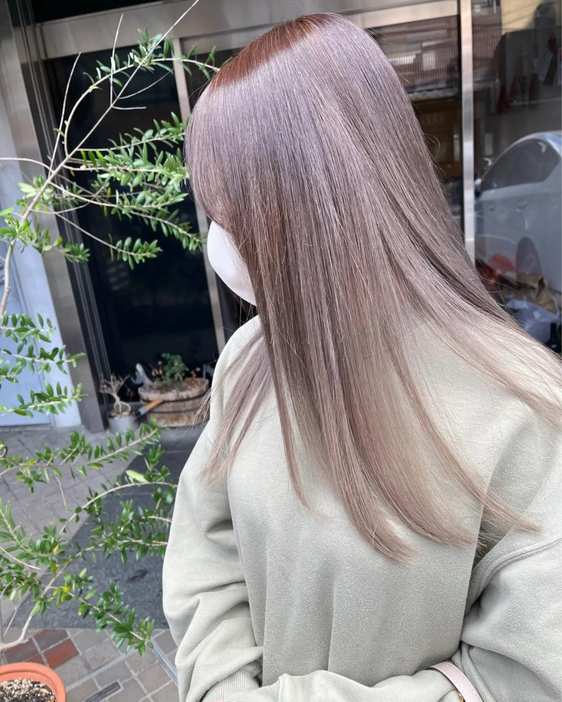 ロング カラー 透明感カラー グレージュ カット ヘアカラー トリートメント KINI所属・HIYOSHI　✂︎ 艶髪職人のヘアスタイル
