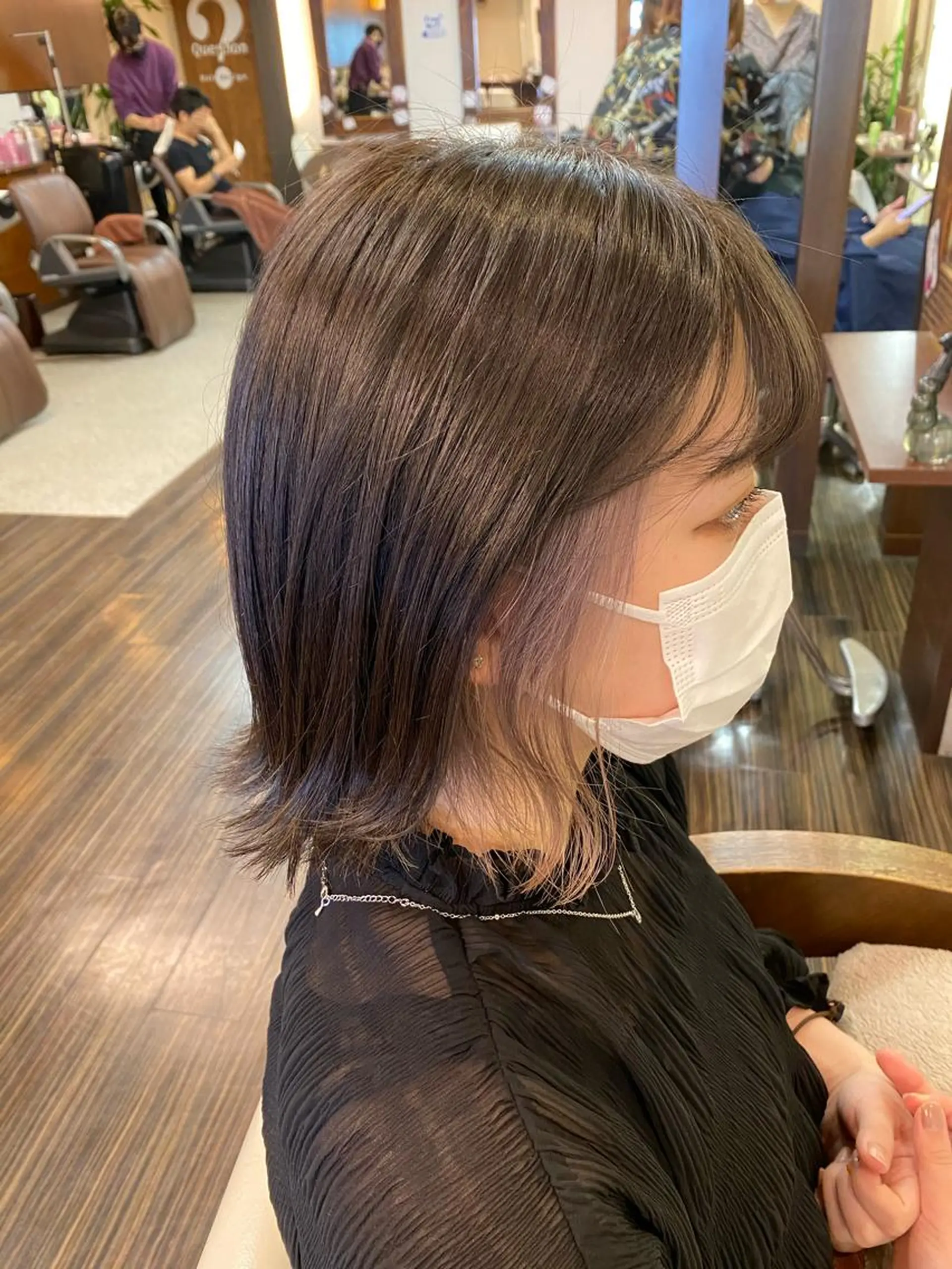 ショート カラー ヘアアレンジ ヘアカラー トリートメント 加藤 瑠美のヘアスタイル