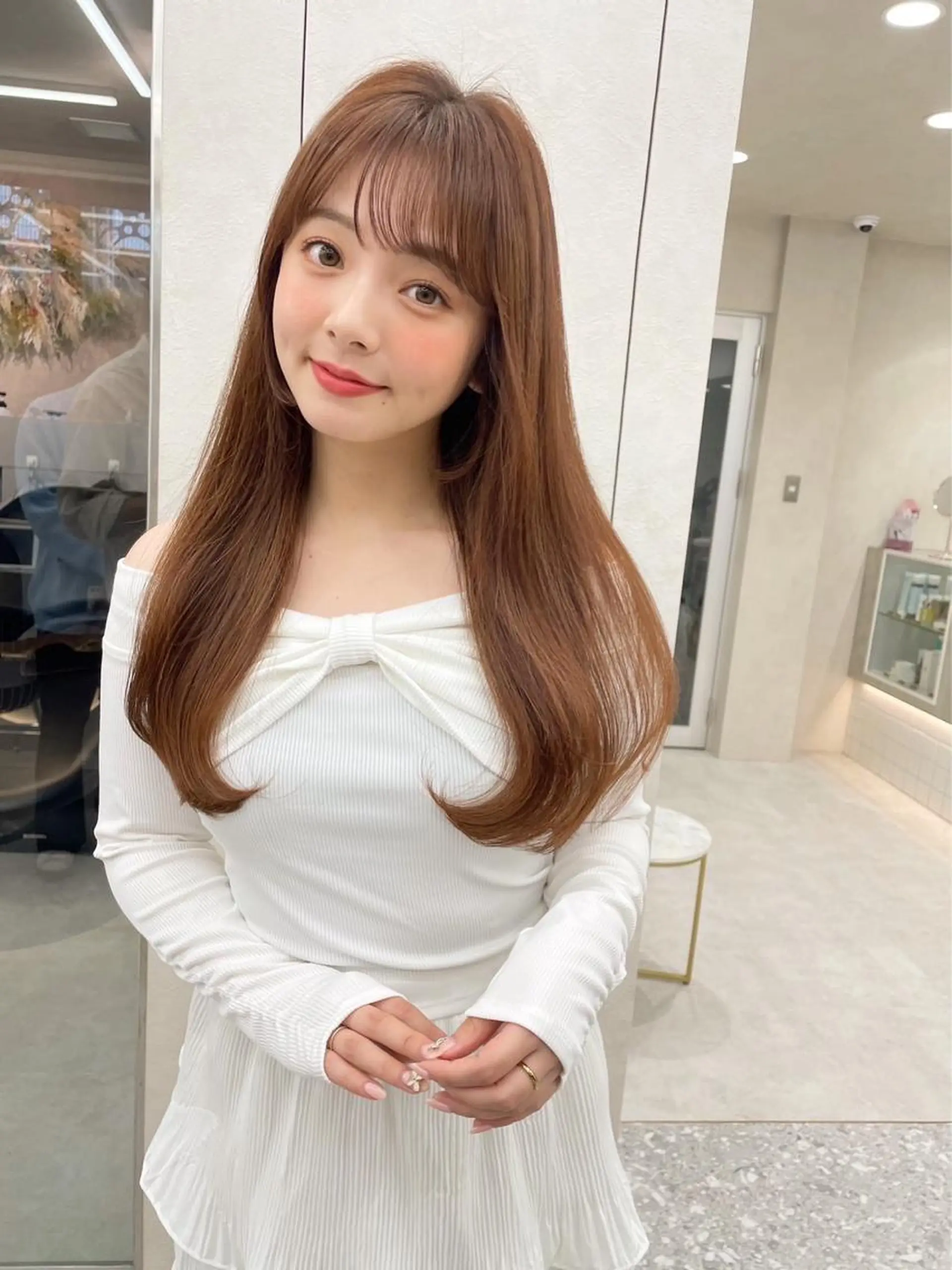 ロング カラー ヘアアレンジ 《髪質改善✖️ハイト ーン🧸》小嶋拓也のヘアスタイル