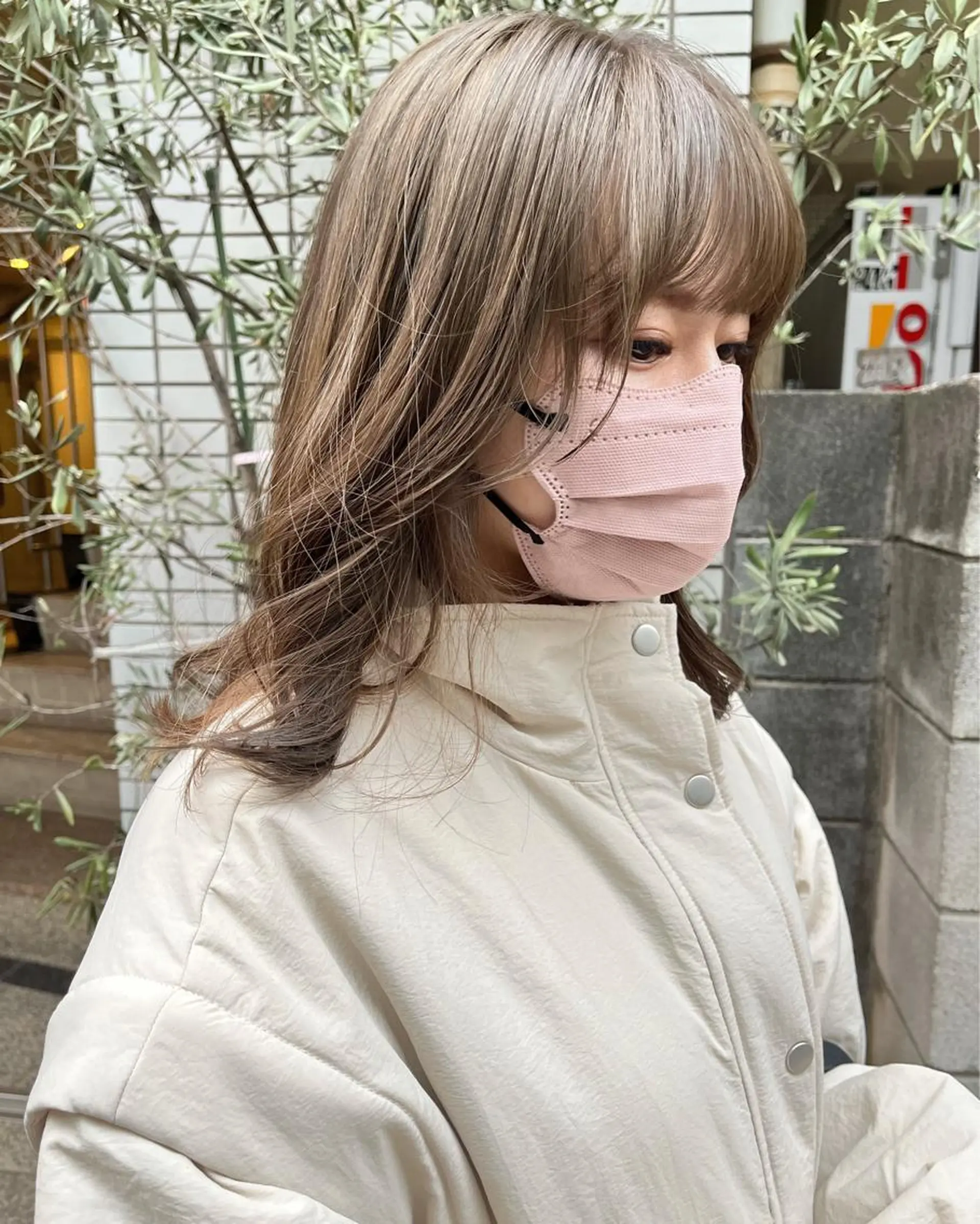 セミロング カラー ヘアアレンジ カット ヘアカラー トリートメント ヘアセット 🌷ボブ/髪質改善 ストレートのヘアスタイル