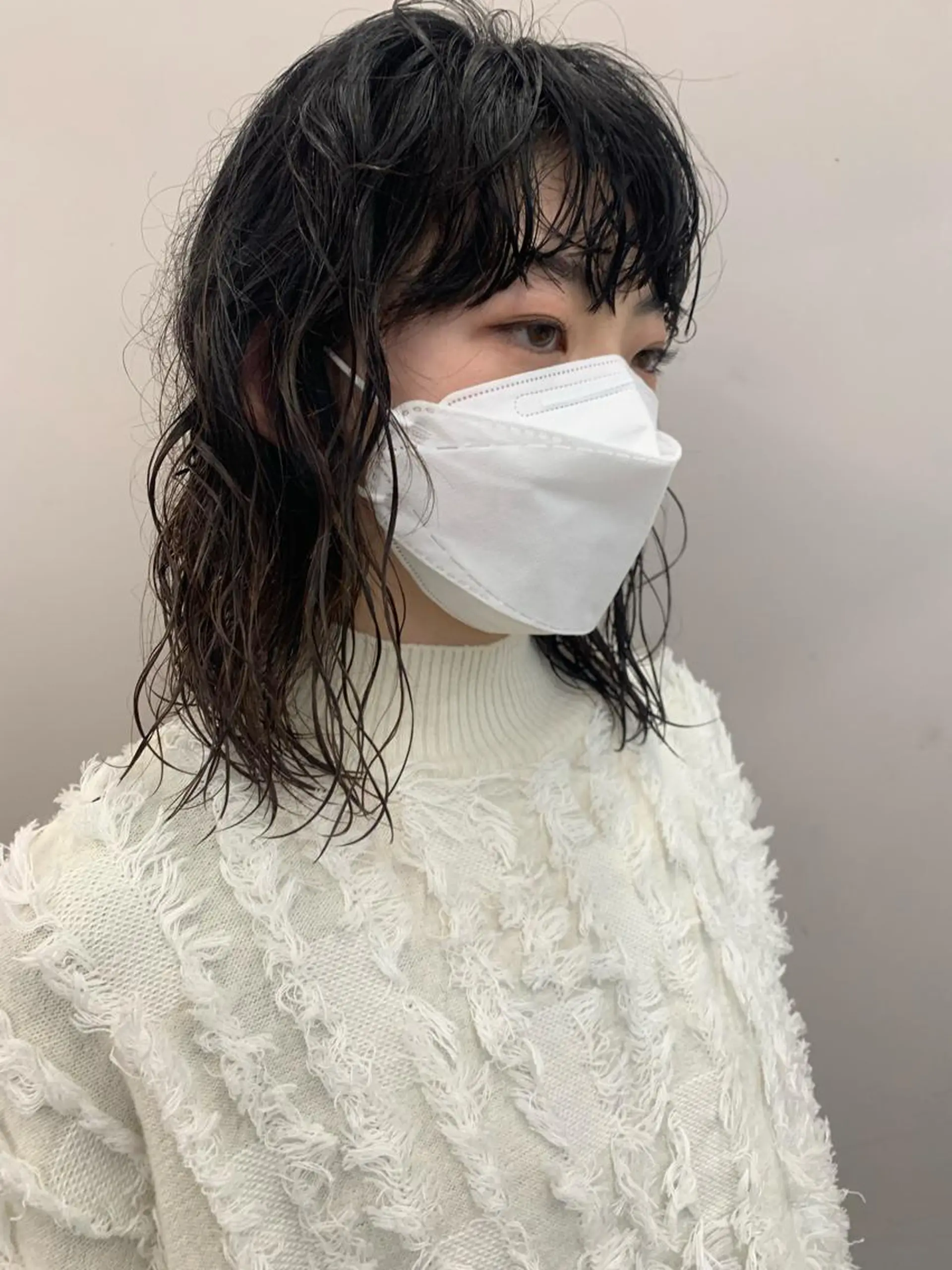 ミディアム パーマ ミディアムパーマ 豊浦 翔太のヘアスタイル