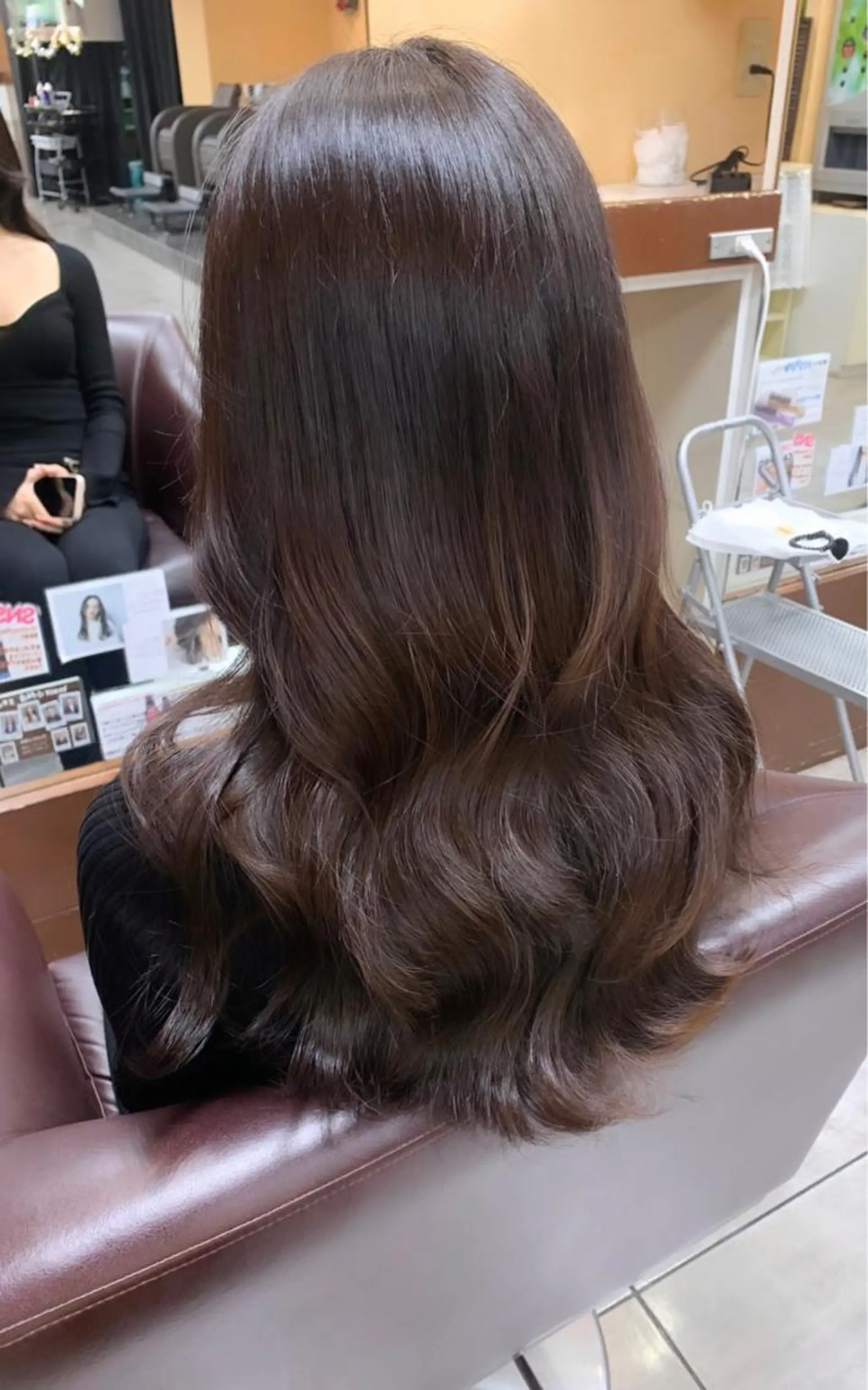 ロング ピンクブラウン ヘアカラー トリートメント 🫧艶髪カラー🫧 森本くるみのヘアスタイル